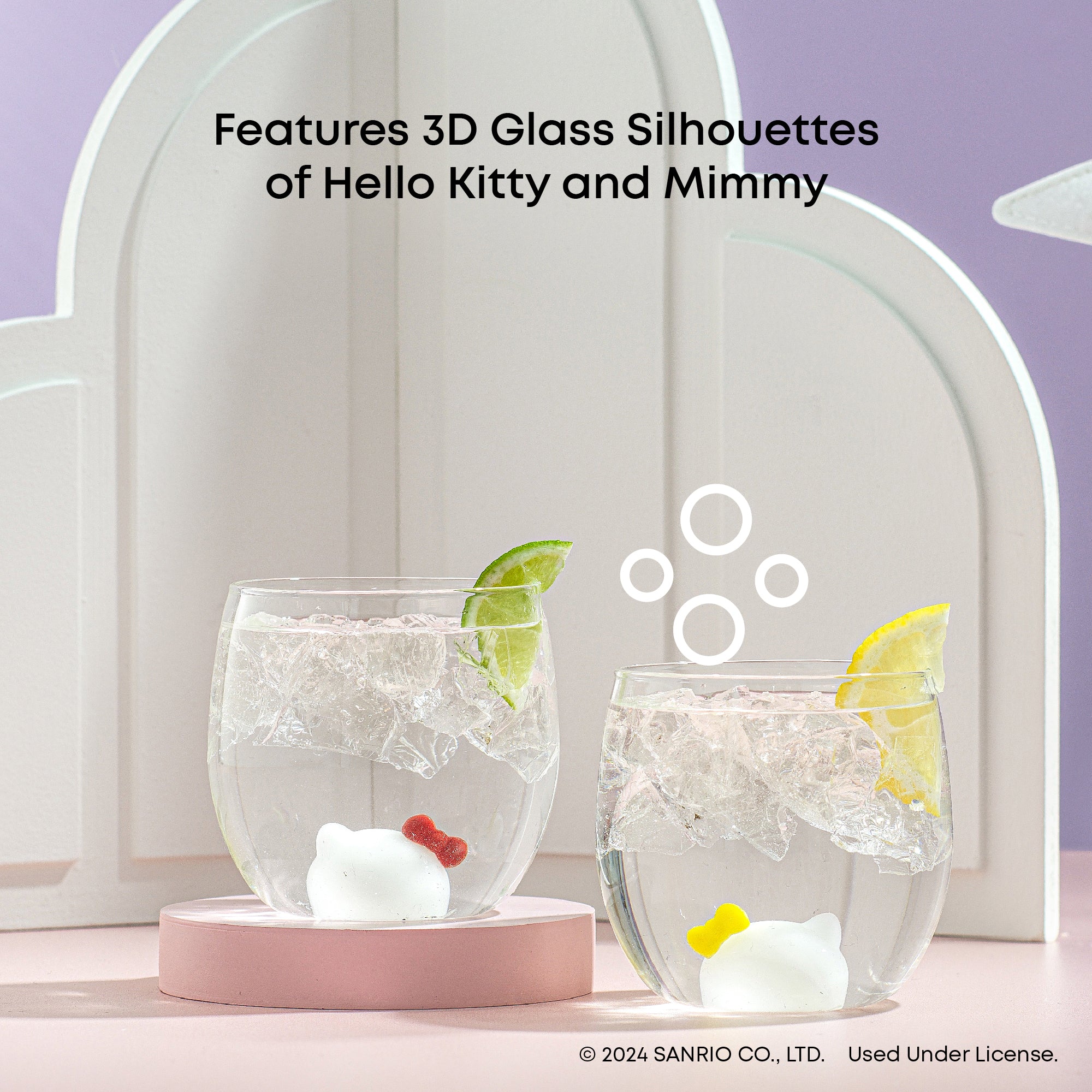 joyjolt-hello-kitty-and-mimmy-3d-surprise-short-drinking-glasses-set-of-2 image 5