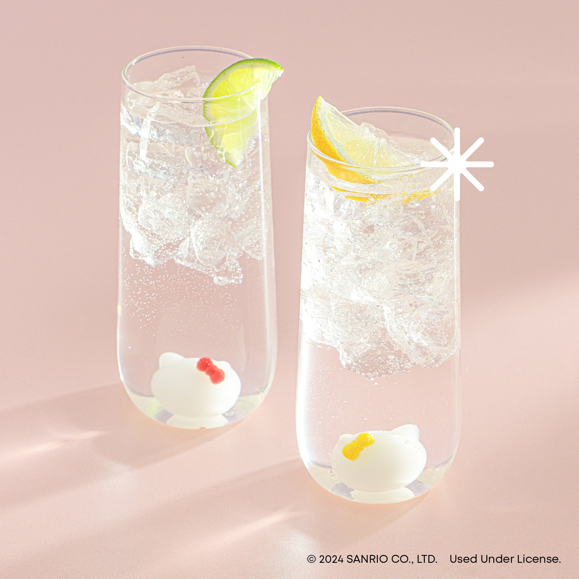 joyjolt-hello-kitty-mimmy-3d-icon-tall-drinking-glasses-set-of-2 image 2