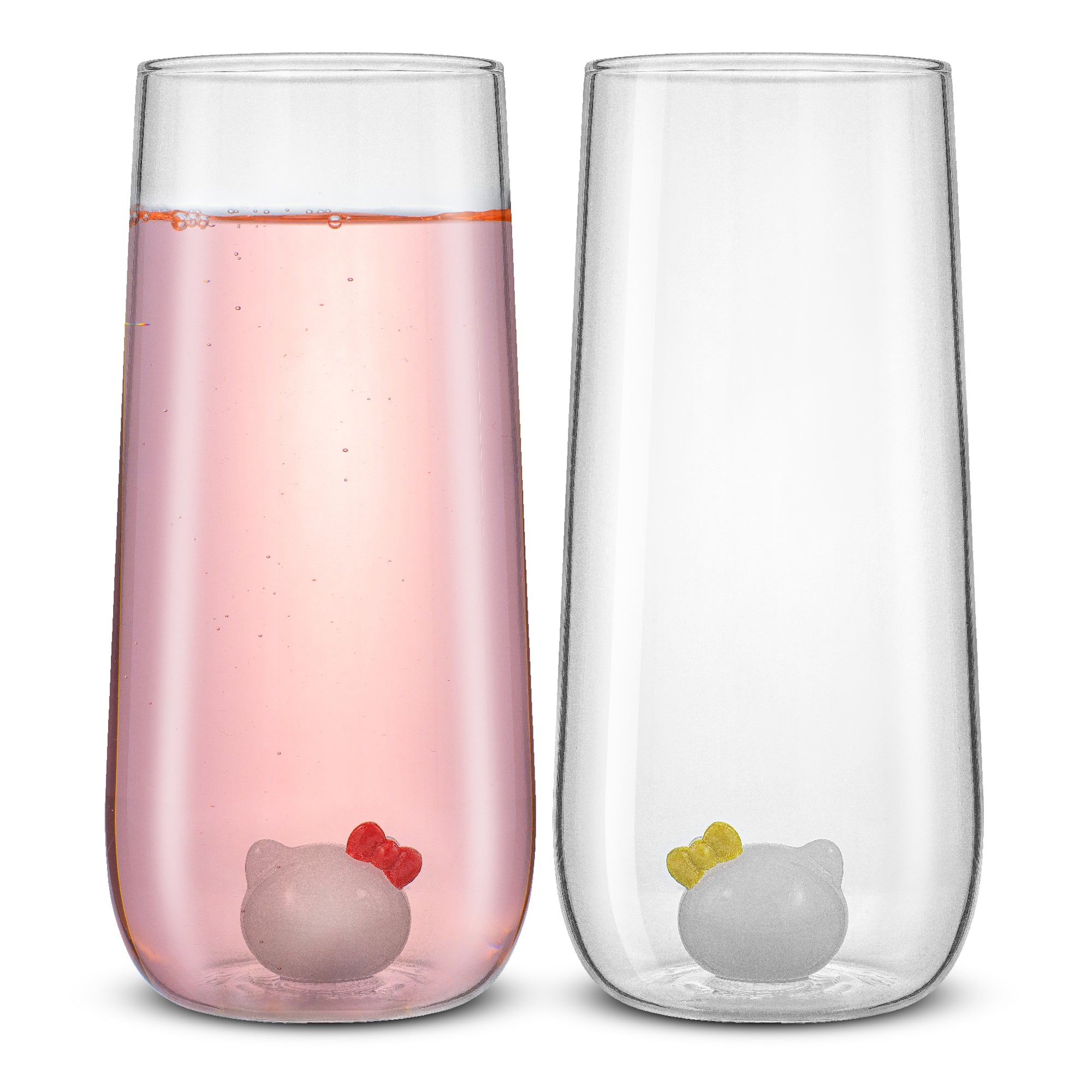joyjolt-hello-kitty-mimmy-3d-icon-tall-drinking-glasses-set-of-2 image 1