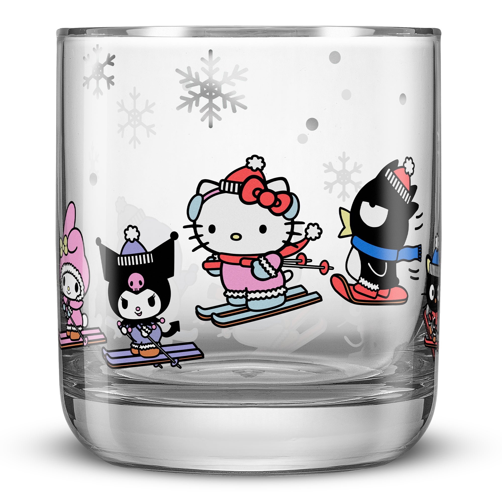 joyjolt-hello-kitty-and-friends-winter-wonderland-short-glasses-set-of-4 image 8
