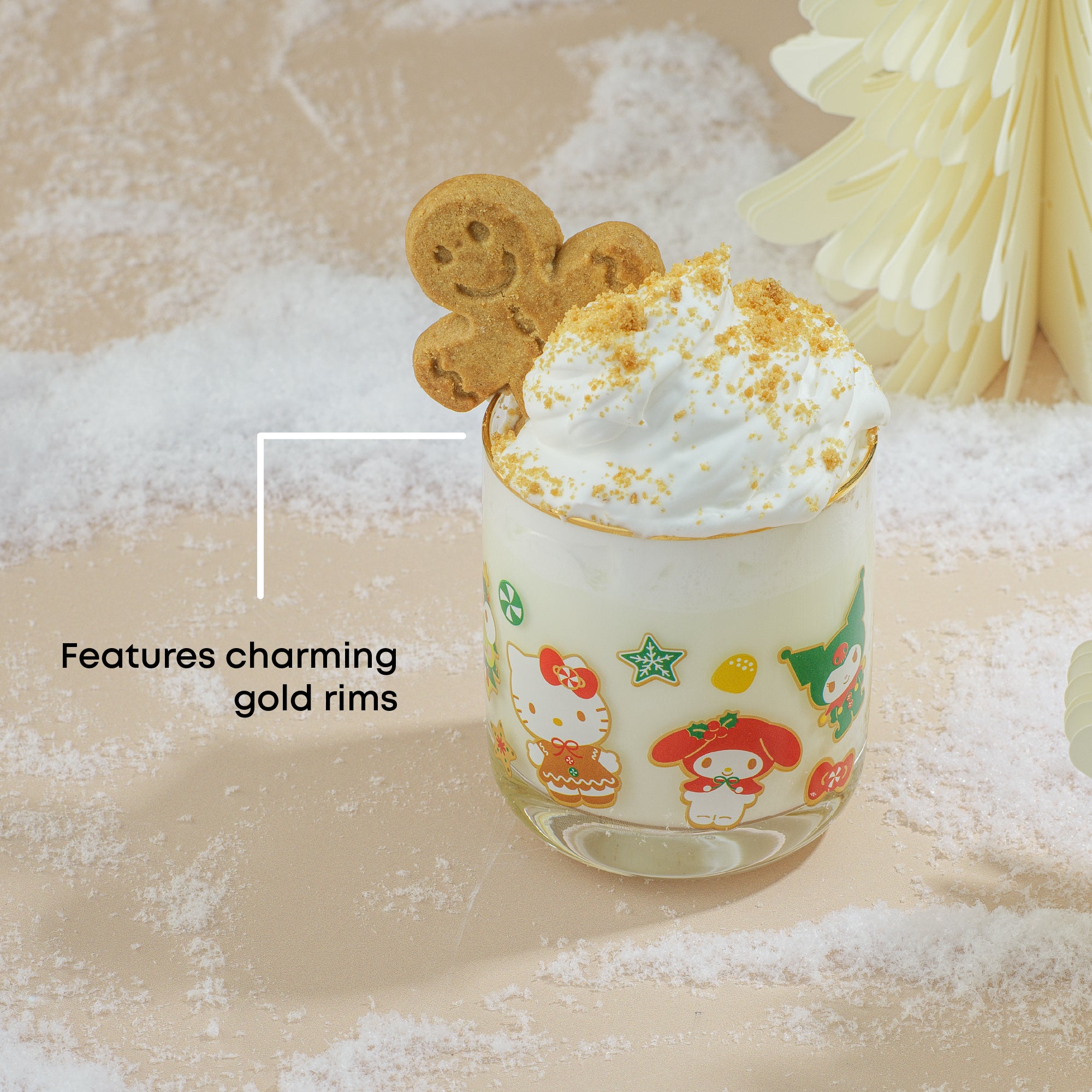 hello-kitty-and-friends-gingerbread-pals-short-glasses-set-of-4 image 4