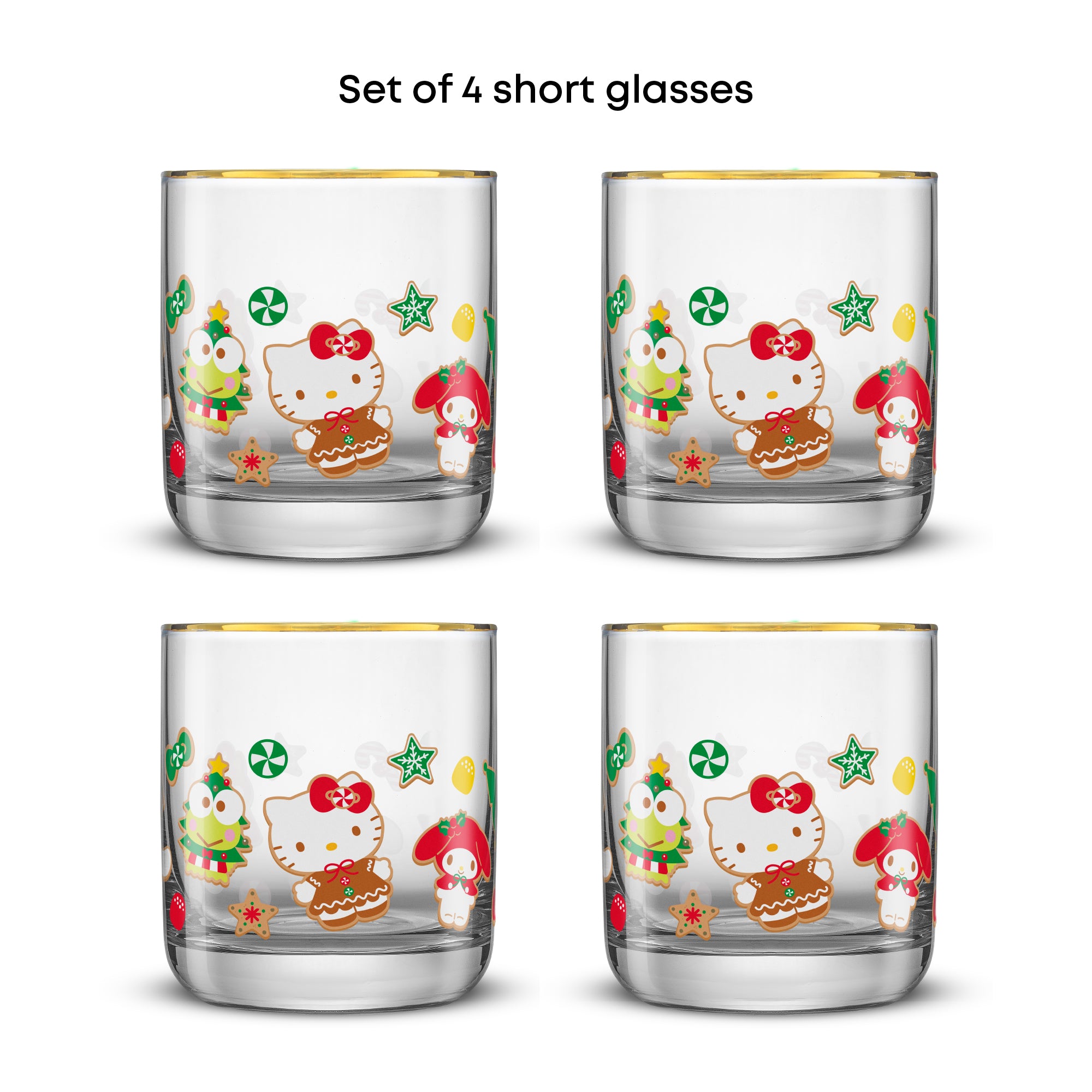 hello-kitty-and-friends-gingerbread-pals-short-glasses-set-of-4 image 6