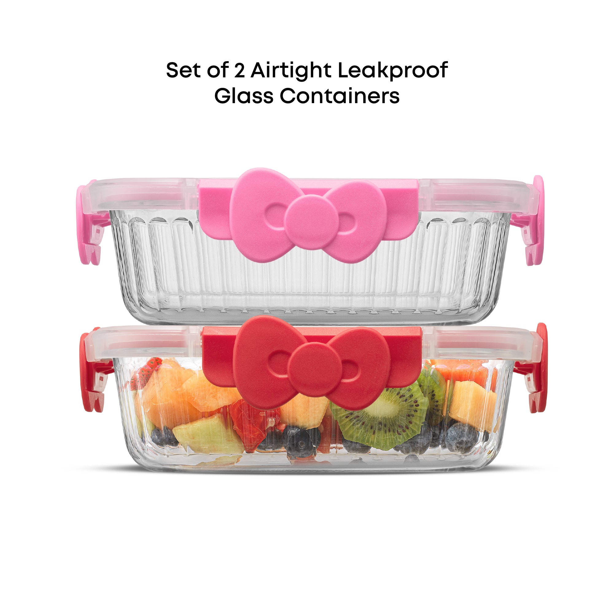 joyjolt-hello-kitty-fluted-food-storage-containers-set-of-2 image 4