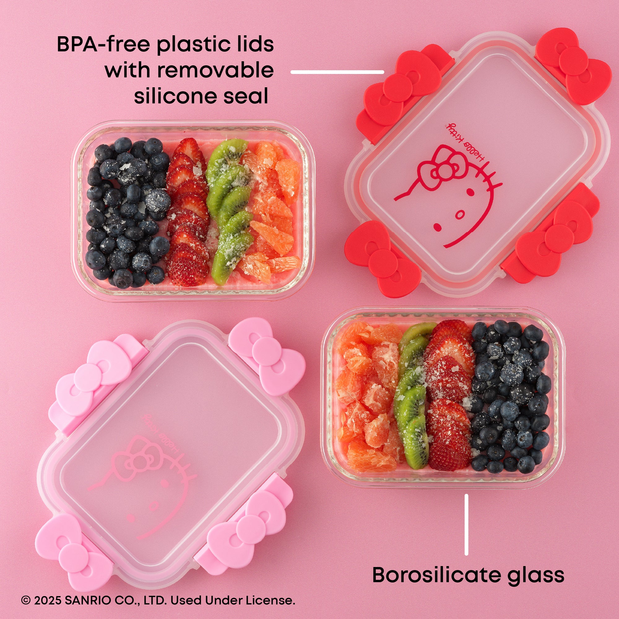 joyjolt-hello-kitty-fluted-food-storage-containers-set-of-2 image 3