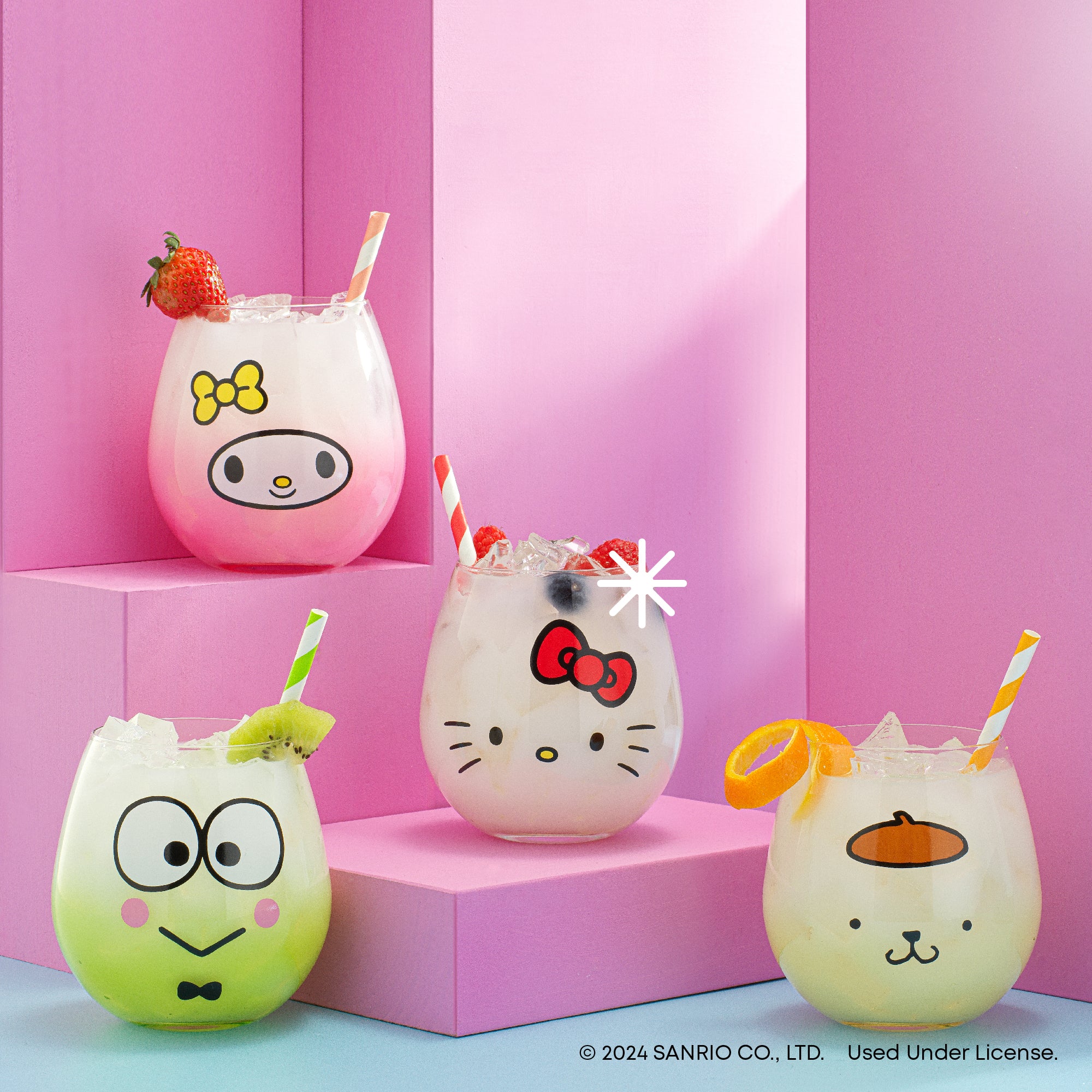 hello-kitty-and-friends-hello-sippy-stemless-drinking-glasses-set-of-4 image 2