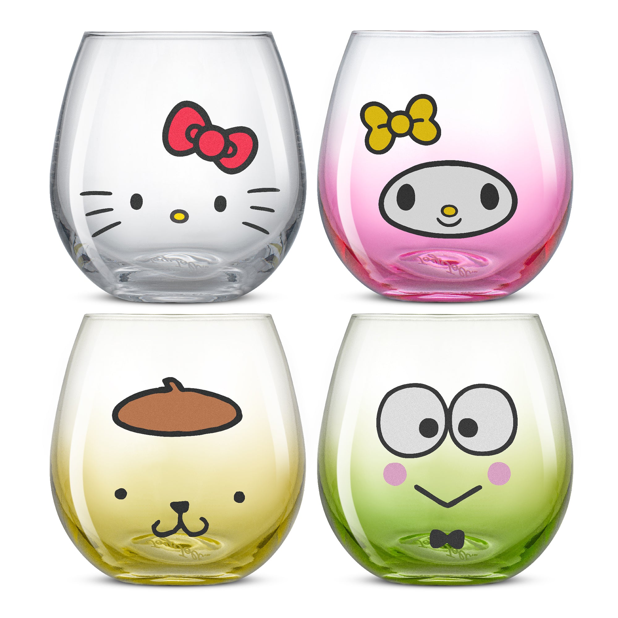hello-kitty-and-friends-hello-sippy-stemless-drinking-glasses-set-of-4 image 1