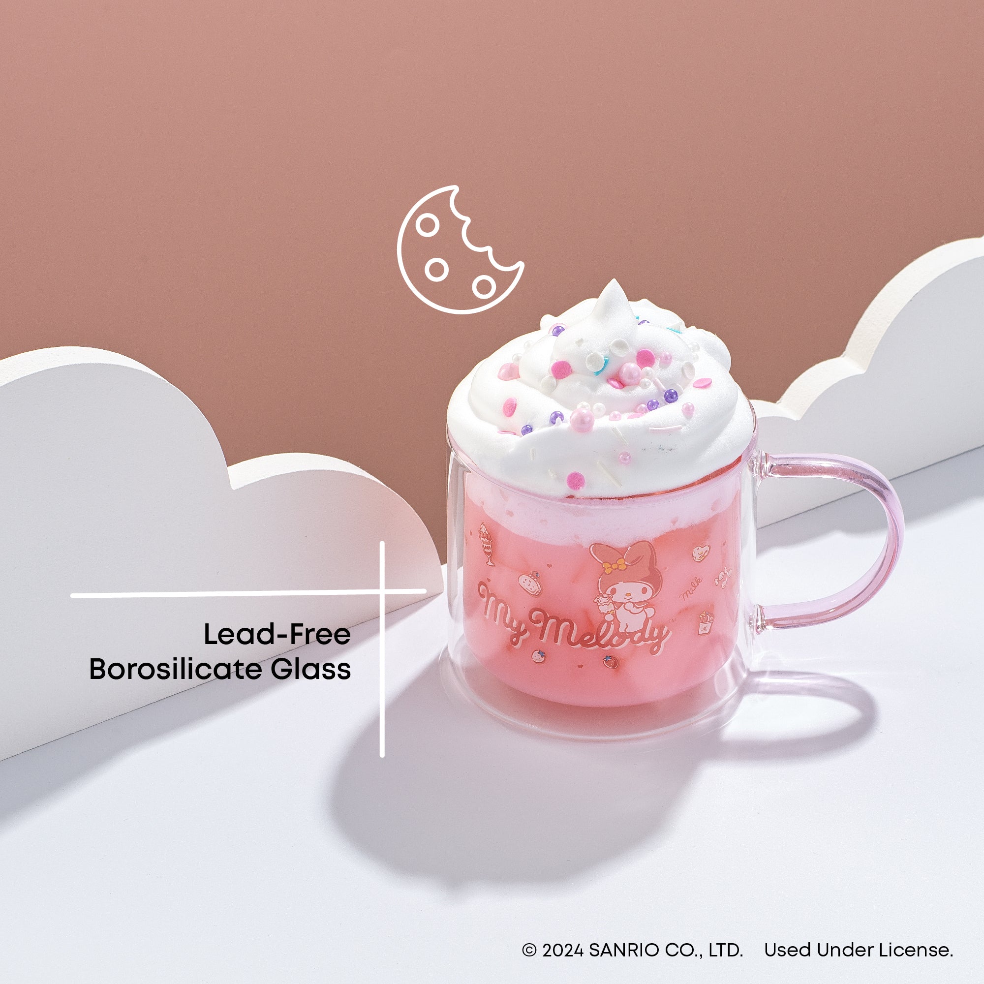 sanrio-my-melody-double-wall-glass-coffee-mug-13-5-oz image 3