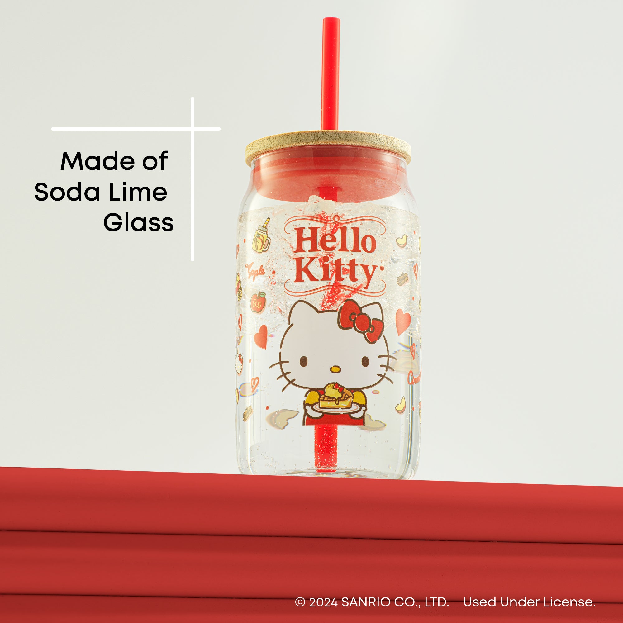 joyjolt-hello-kitty-favorite-flavor-glass-tumbler-with-bamboo-lid-and-straw-16-o image 4