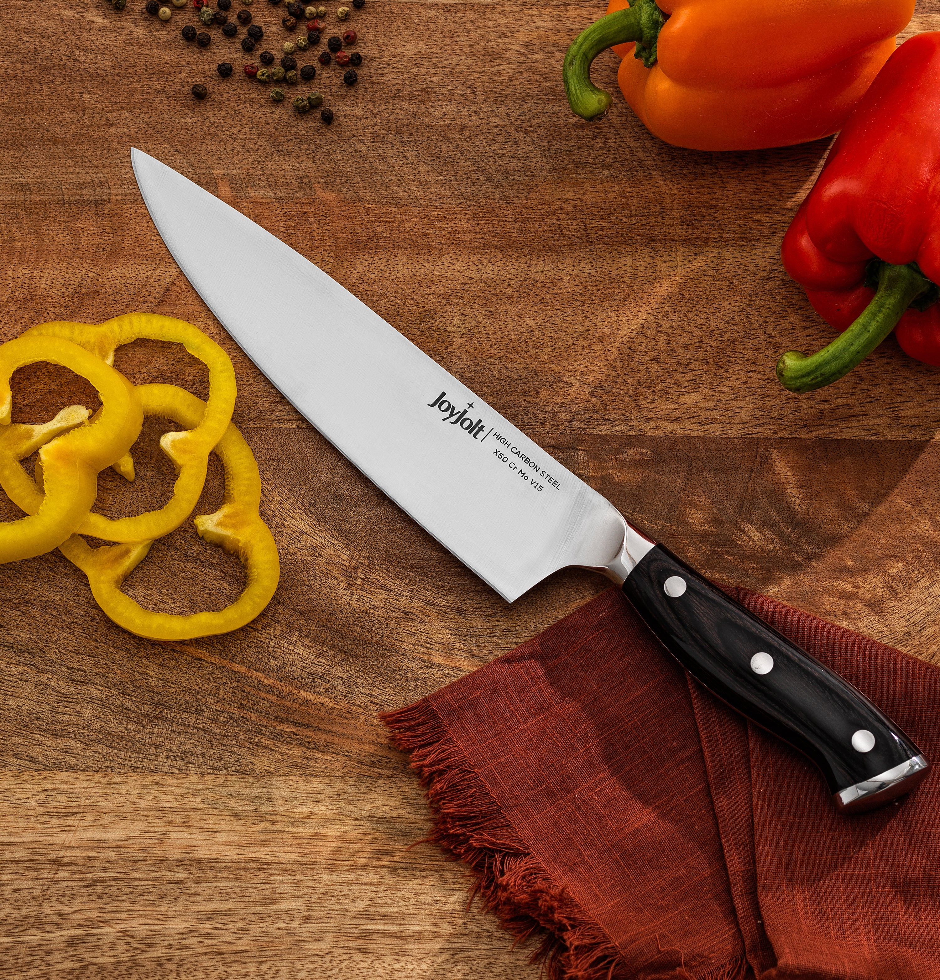 joyjolt-8-chef-knife-high-carbon-german-steel-with-pakkawood-handle image 5