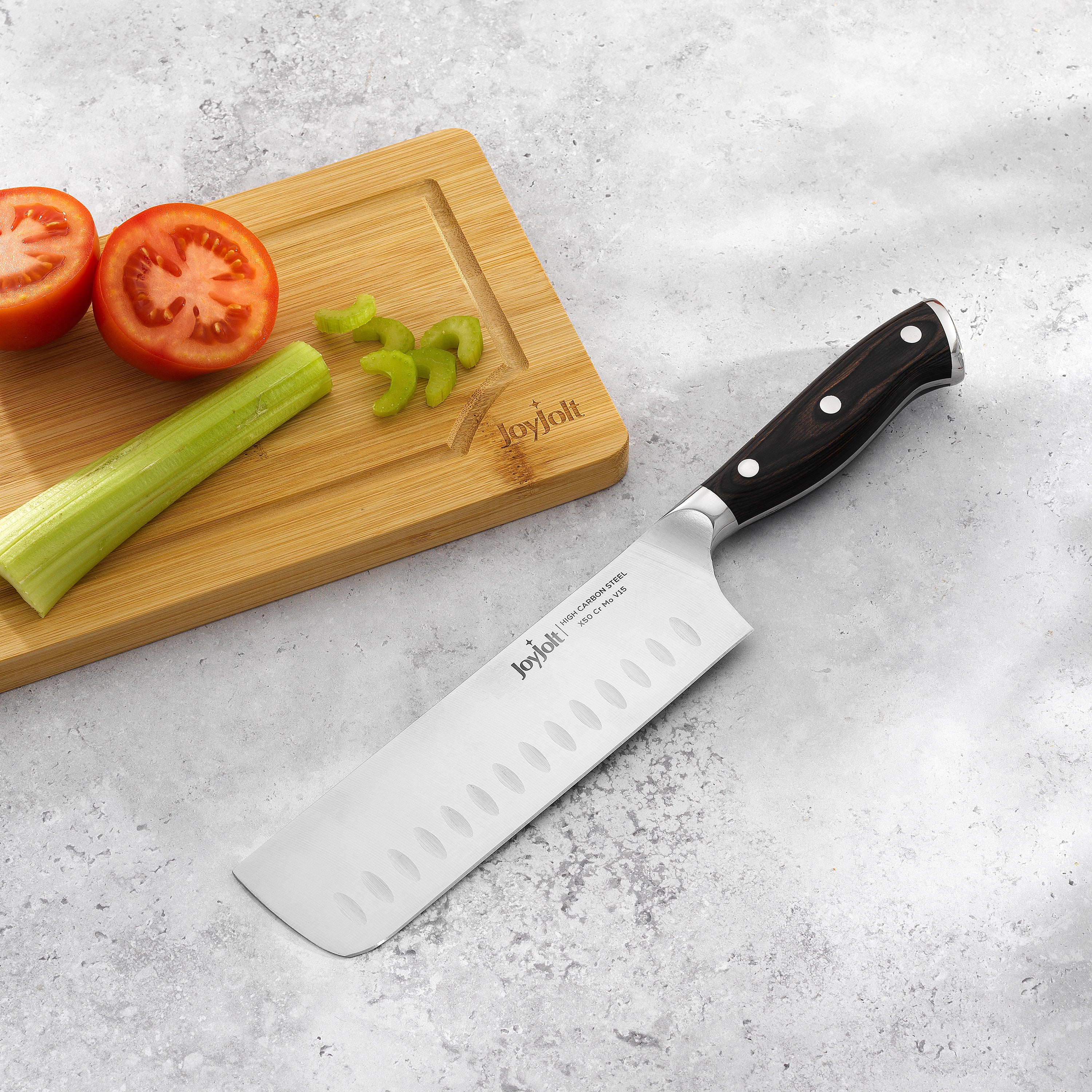 joyjolt-7-inch-nakiri-knife-with-pakkawood-handle image 5