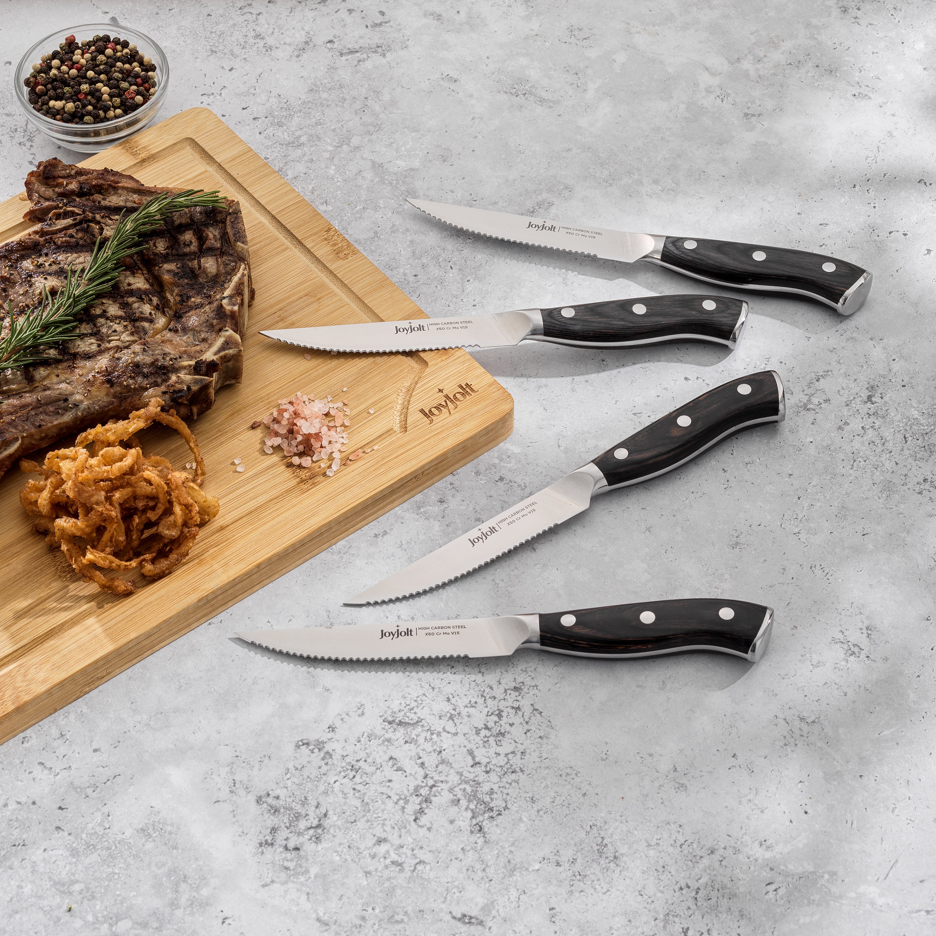 joyjolt-4-piece-high-carbon-steel-steak-knife-set-with-pakkawood-handles image 4