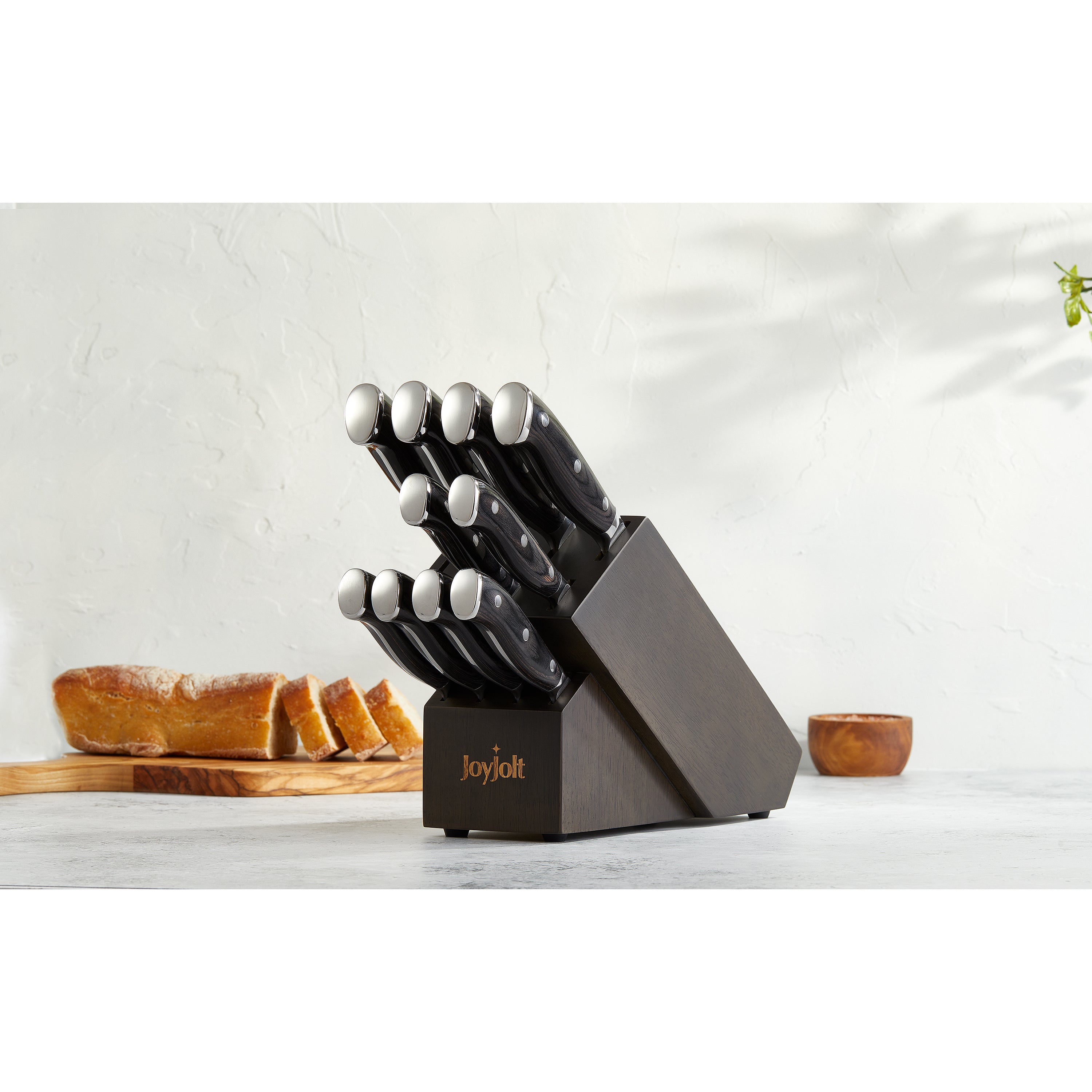 joyjolt-11-piece-high-carbon-steel-knife-block-set image 5