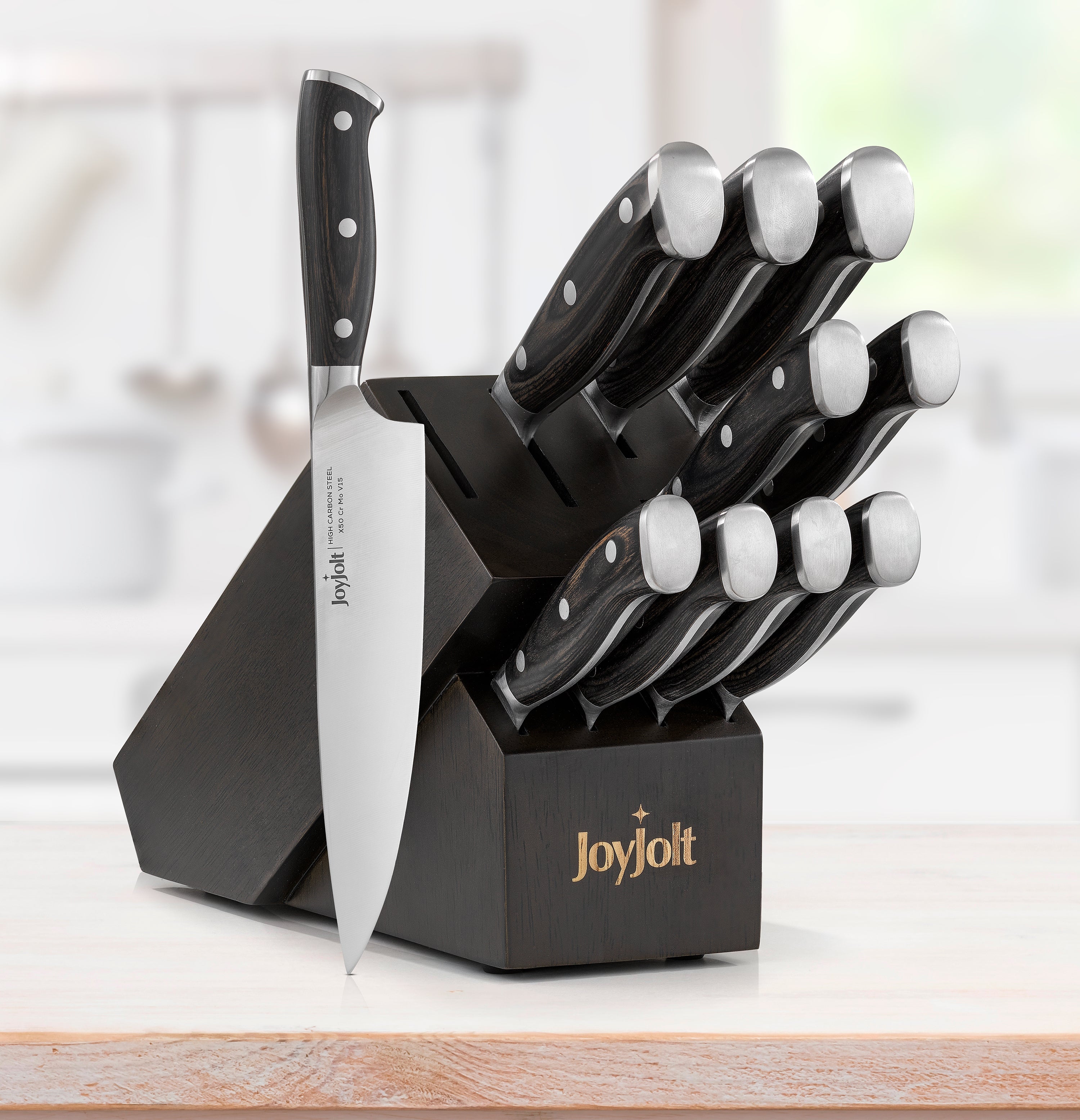 joyjolt-11-piece-high-carbon-steel-knife-block-set image 7