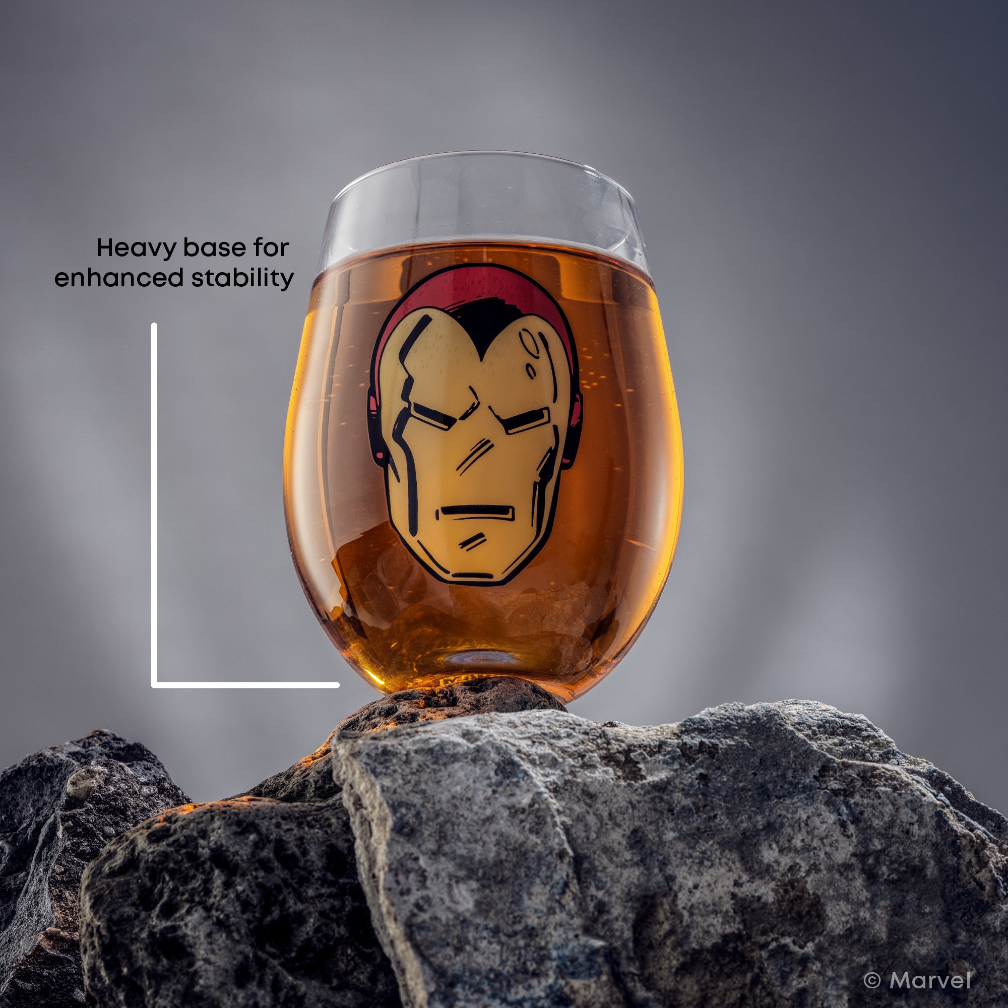 joyjolt-marvel-heroes-stemless-drinking-glasses-set-of-4-19-oz image 3