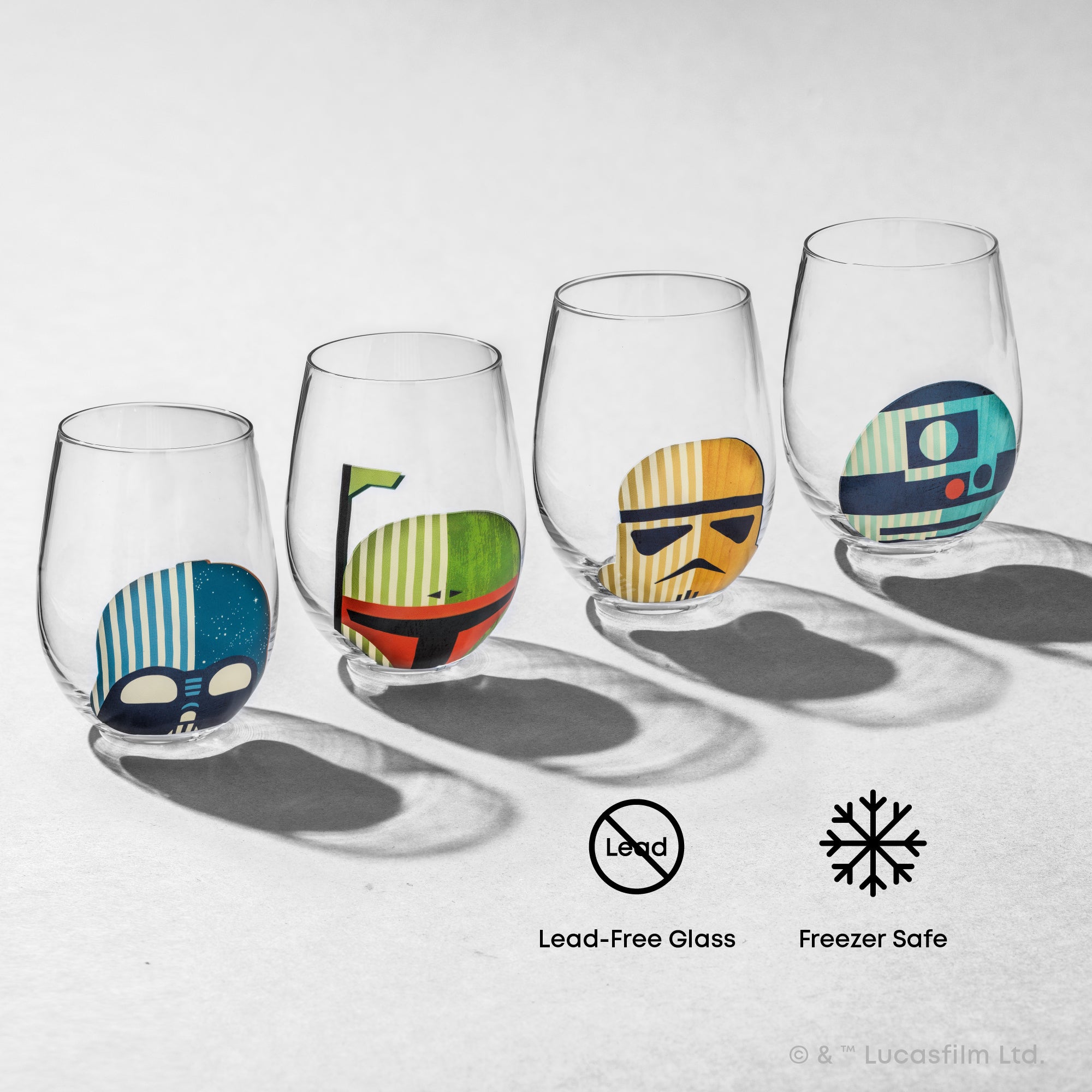 joyjolt-star-wars-helmet-hues-stemless-glass-set-4-pack-19-oz-lead-free-drinking image 4