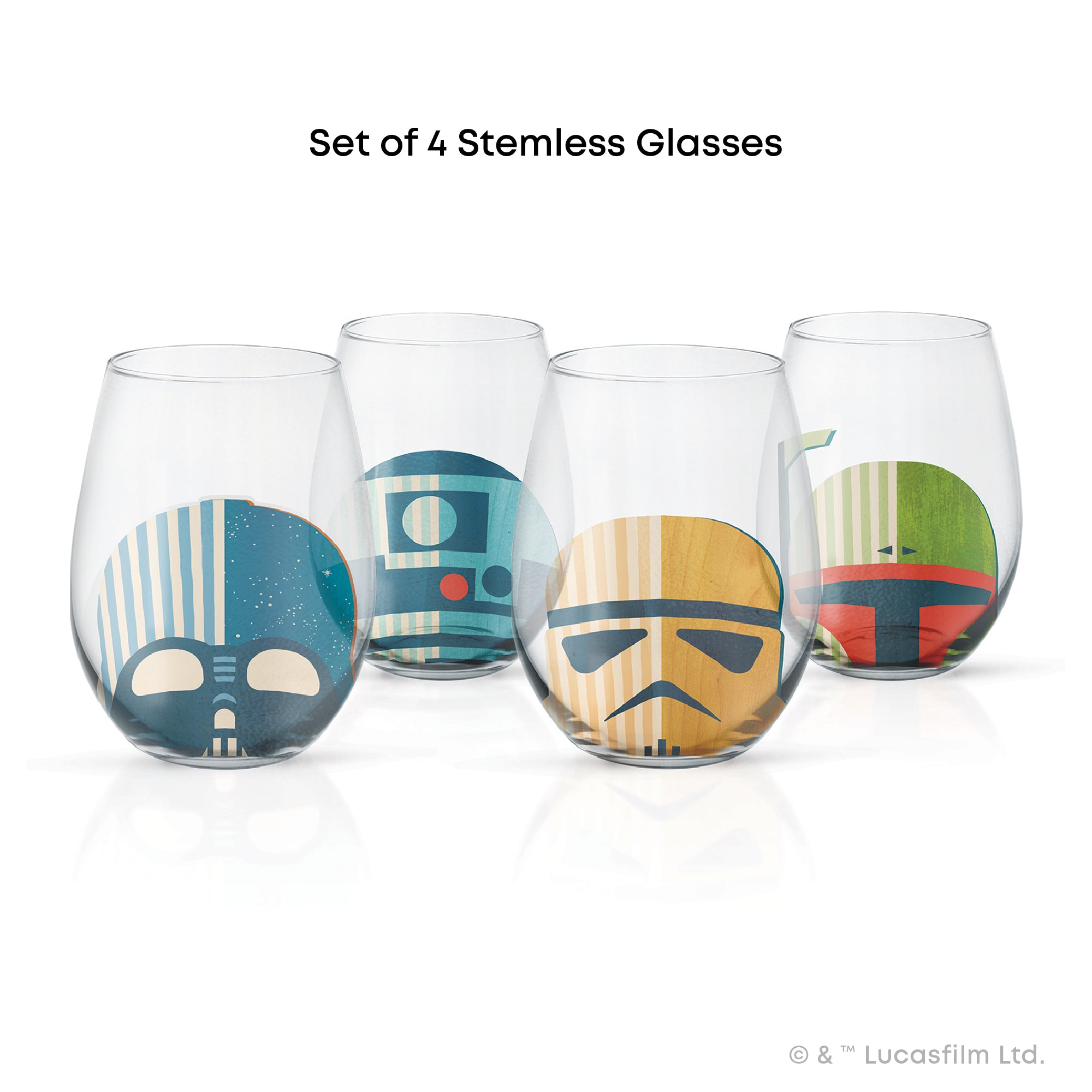 joyjolt-star-wars-helmet-hues-stemless-glass-set-4-pack-19-oz-lead-free-drinking image 5