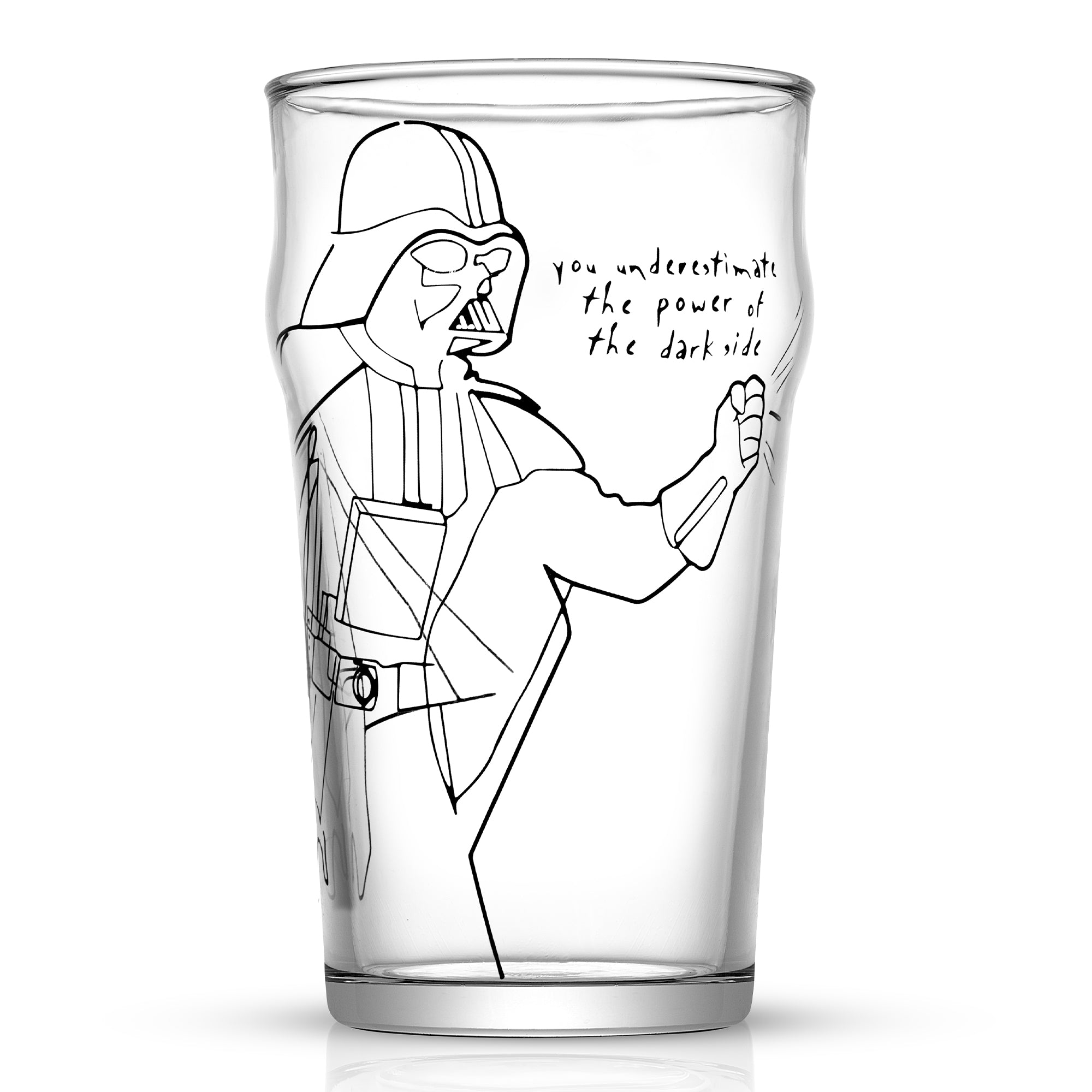 joyjolt-star-wars-striking-sketch-drinking-glass-set-set-of-4 image 3