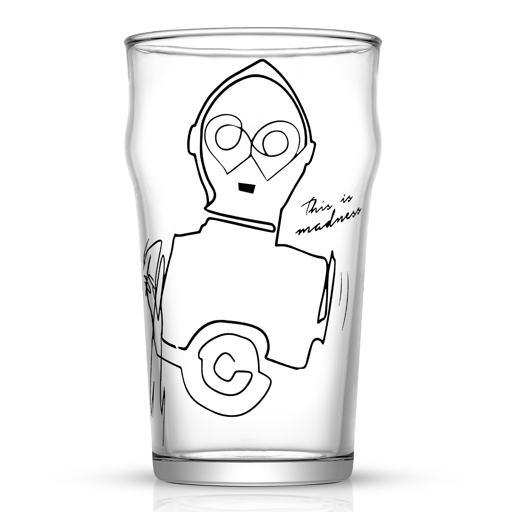 joyjolt-star-wars-striking-sketch-drinking-glass-set-set-of-4 image 5