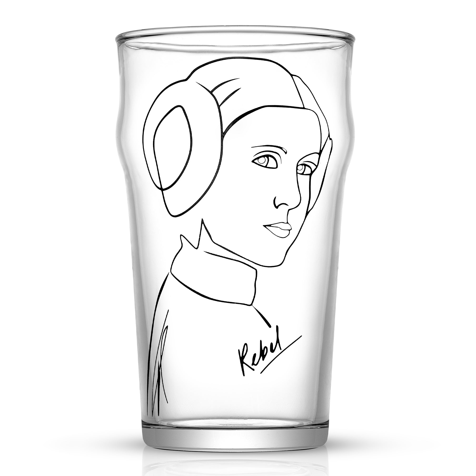 joyjolt-star-wars-striking-sketch-drinking-glass-set-set-of-4 image 6