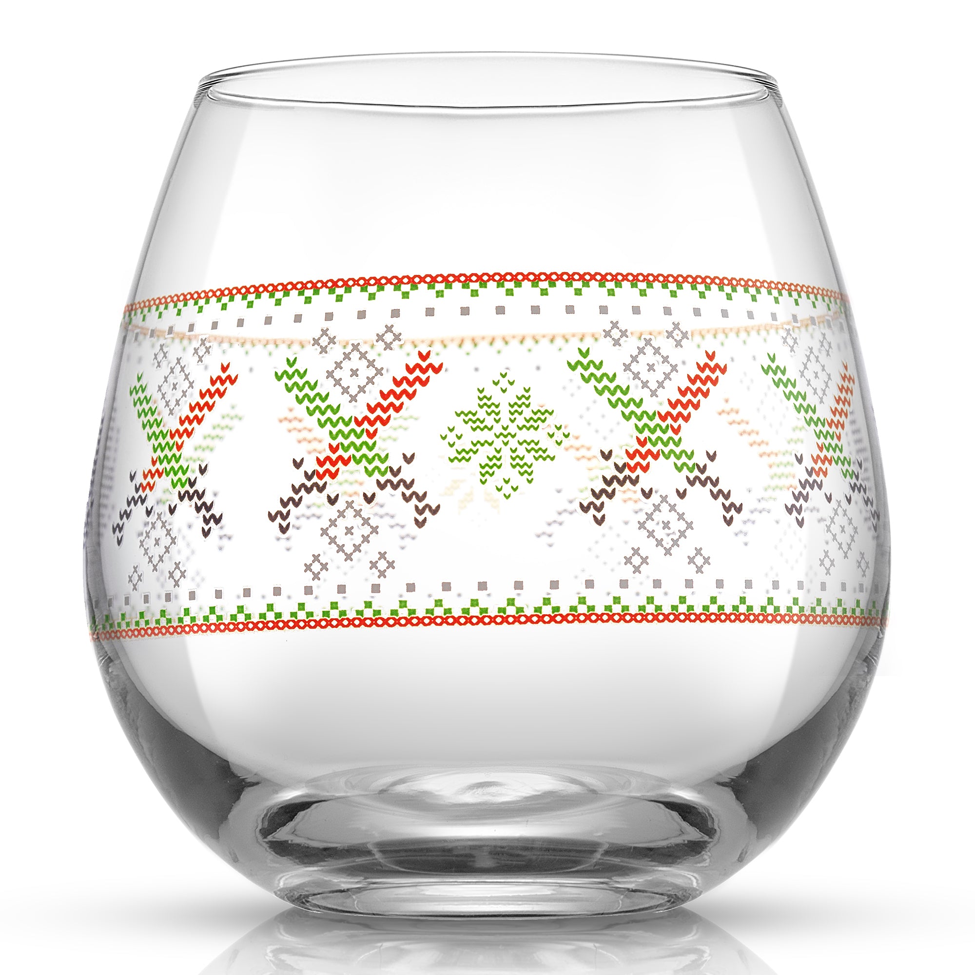 joyjolt-star-wars-ugly-sweater-stemless-glass-set-4-holiday-drinking-glasses image 3