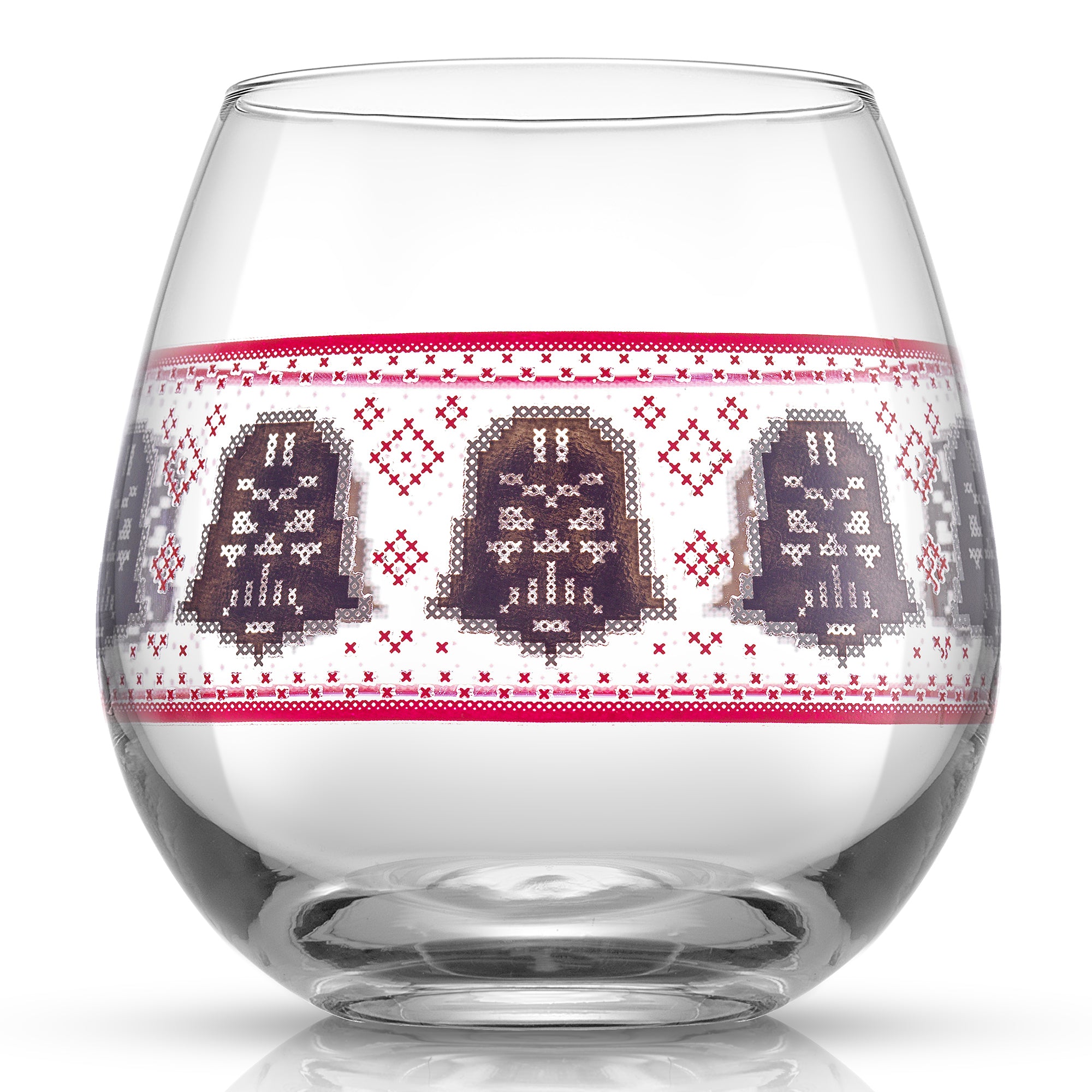 joyjolt-star-wars-ugly-sweater-stemless-glass-set-4-holiday-drinking-glasses image 4