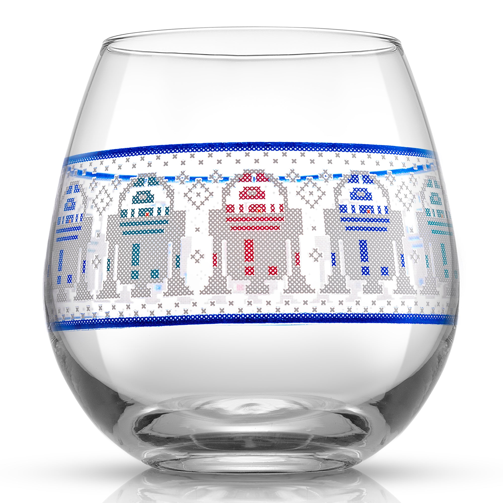 joyjolt-star-wars-ugly-sweater-stemless-glass-set-4-holiday-drinking-glasses image 5