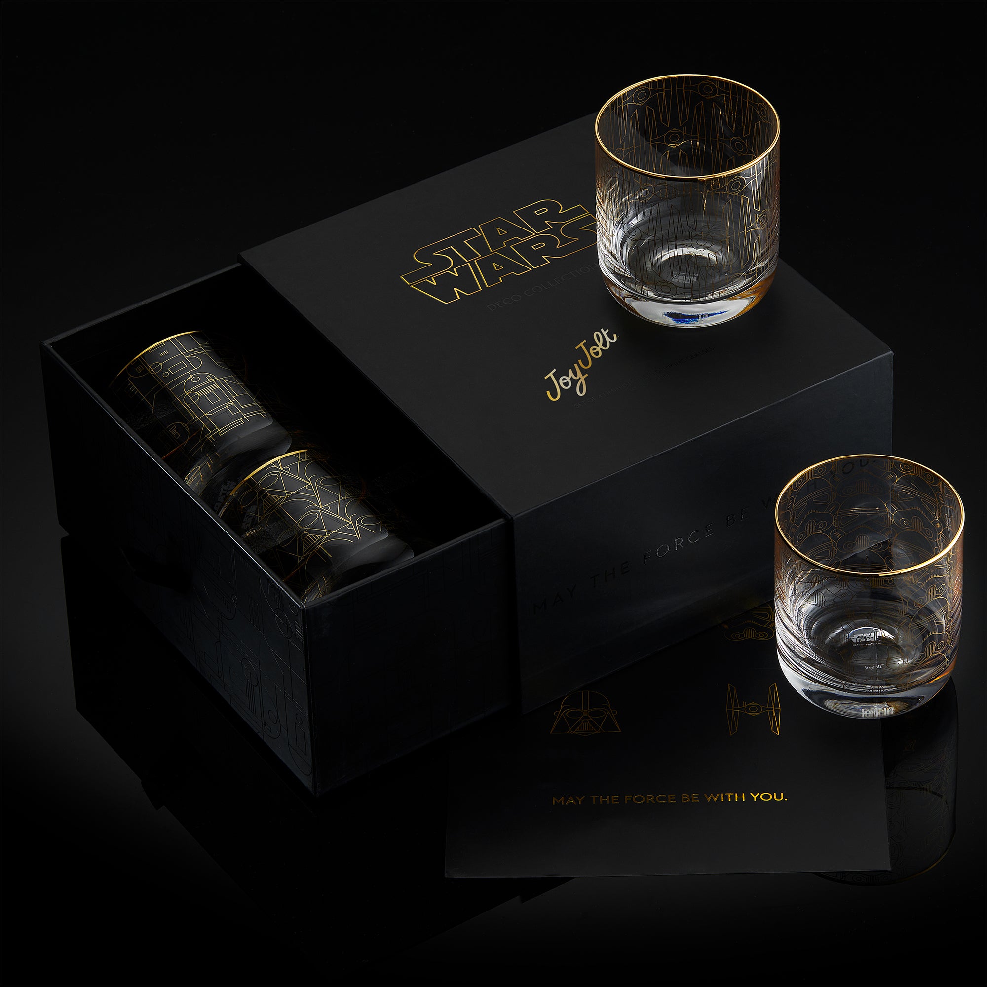 joyjolt-star-wars-deco-collection-short-glasses-set-of-4-limited-edition-art-dec image 2