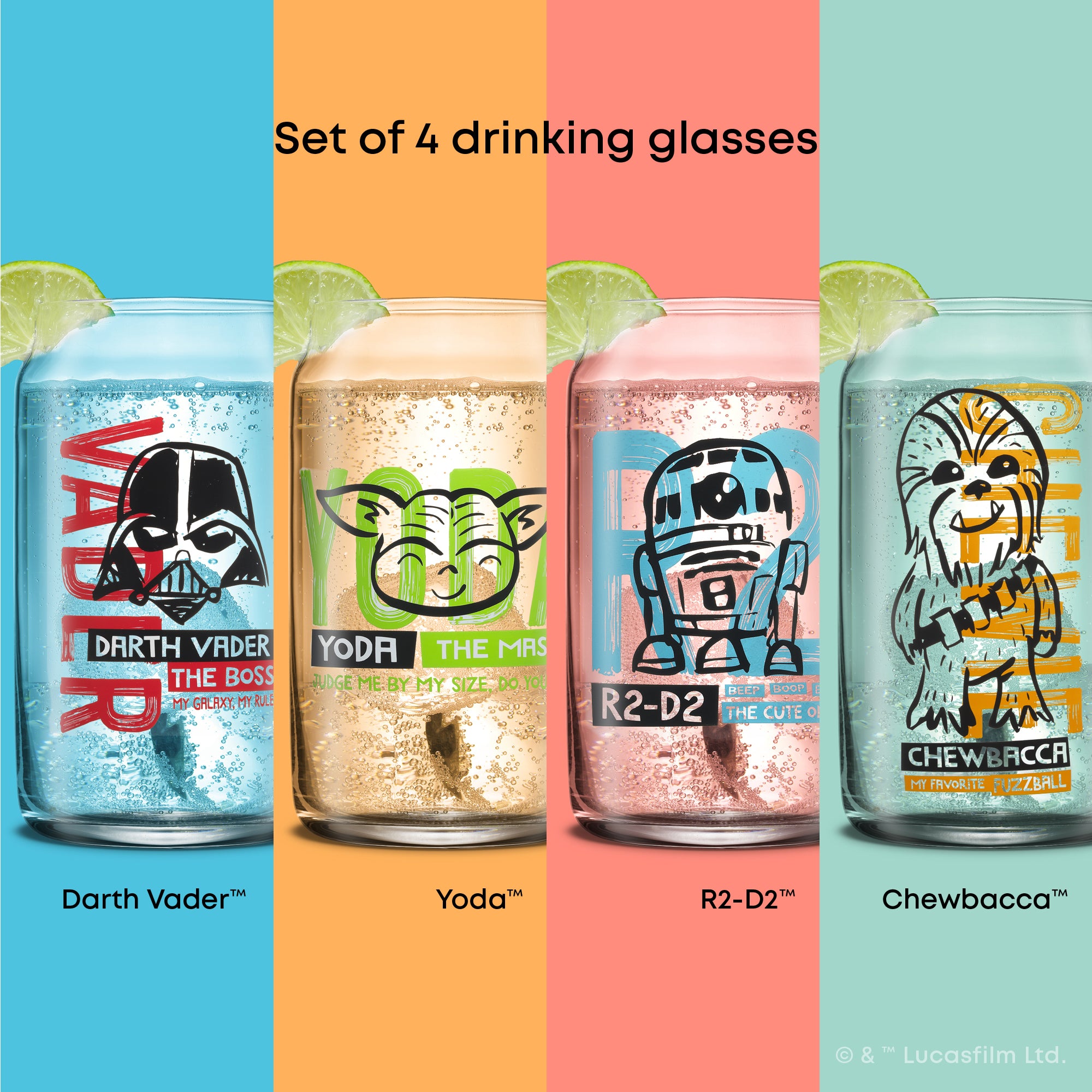 star-wars-galaxy-of-adventures-now-playing-tumbler-glasses-set-of-4 image 5
