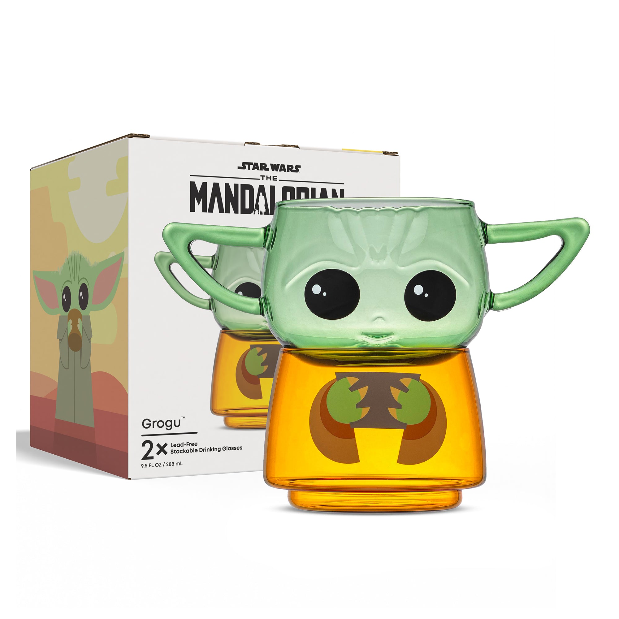 joyjolt-star-wars-stackable-character-collection-grogu-glasses-set-of-2 image 8