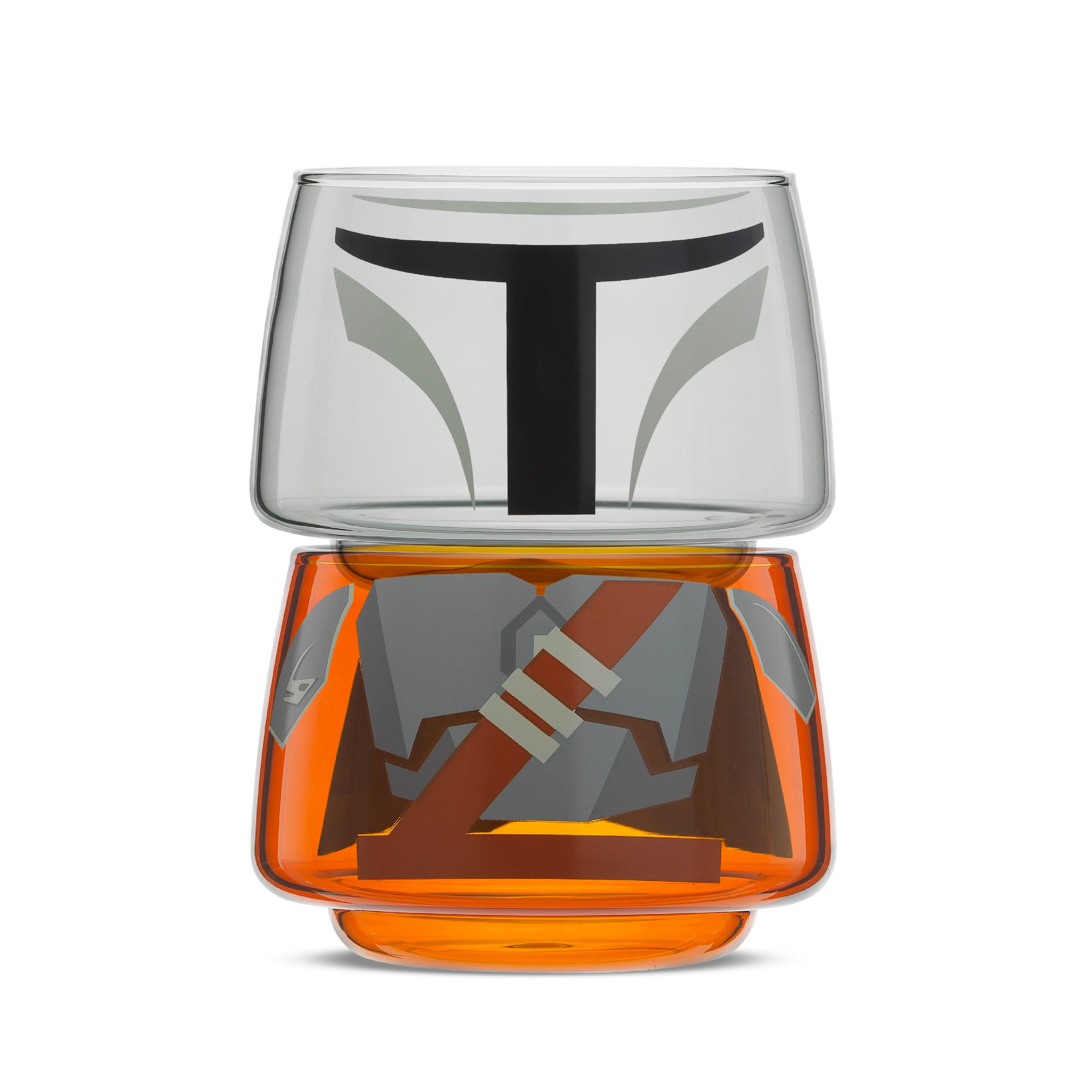 joyjolt-star-wars-mandalorian-stackable-glasses-set-of-2 image 1