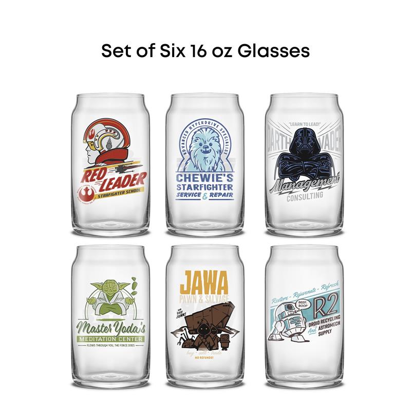 joyjolt-star-wars-retro-vintage-tumbler-glasses-set-of-6 image 7
