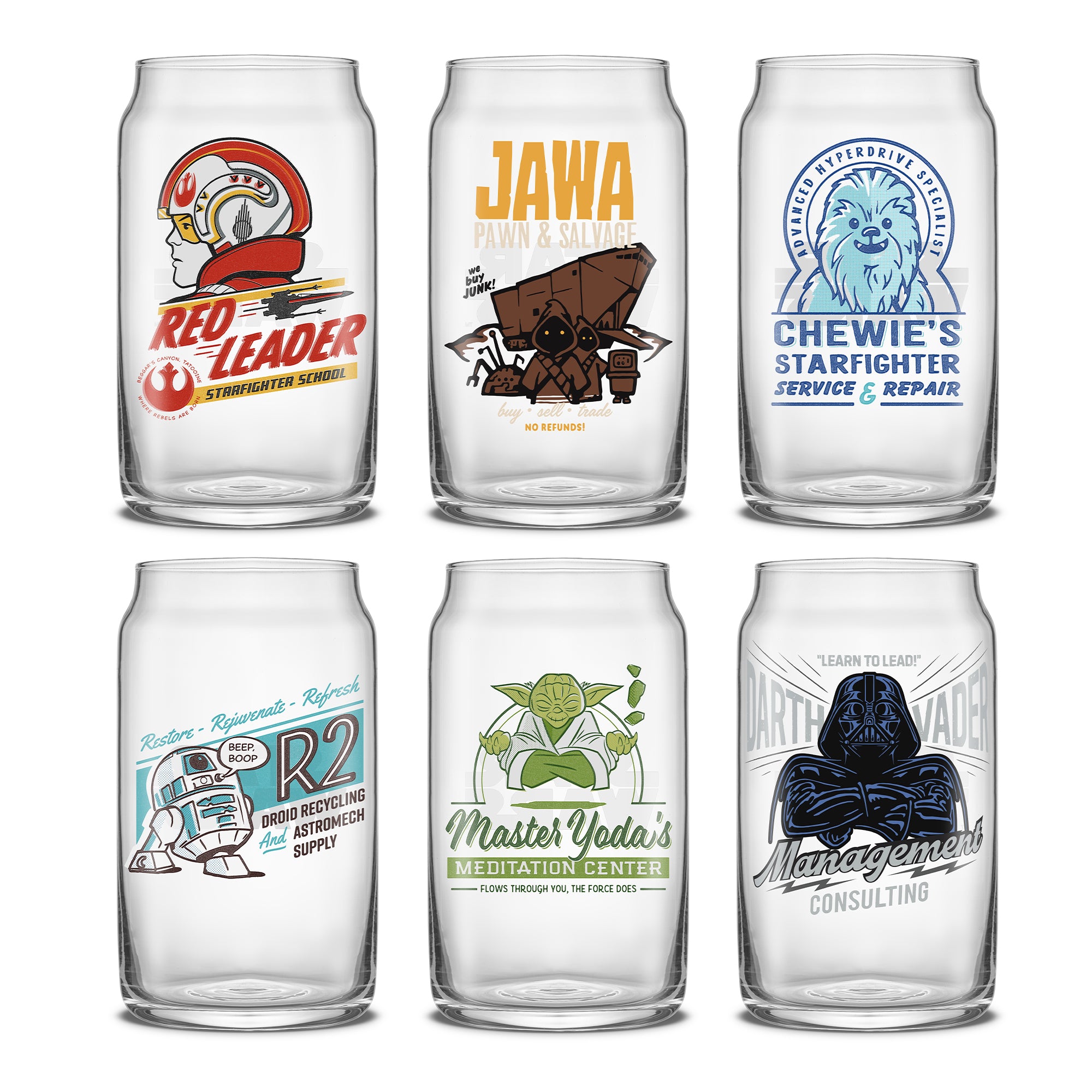joyjolt-star-wars-retro-vintage-tumbler-glasses-set-of-6 image 1