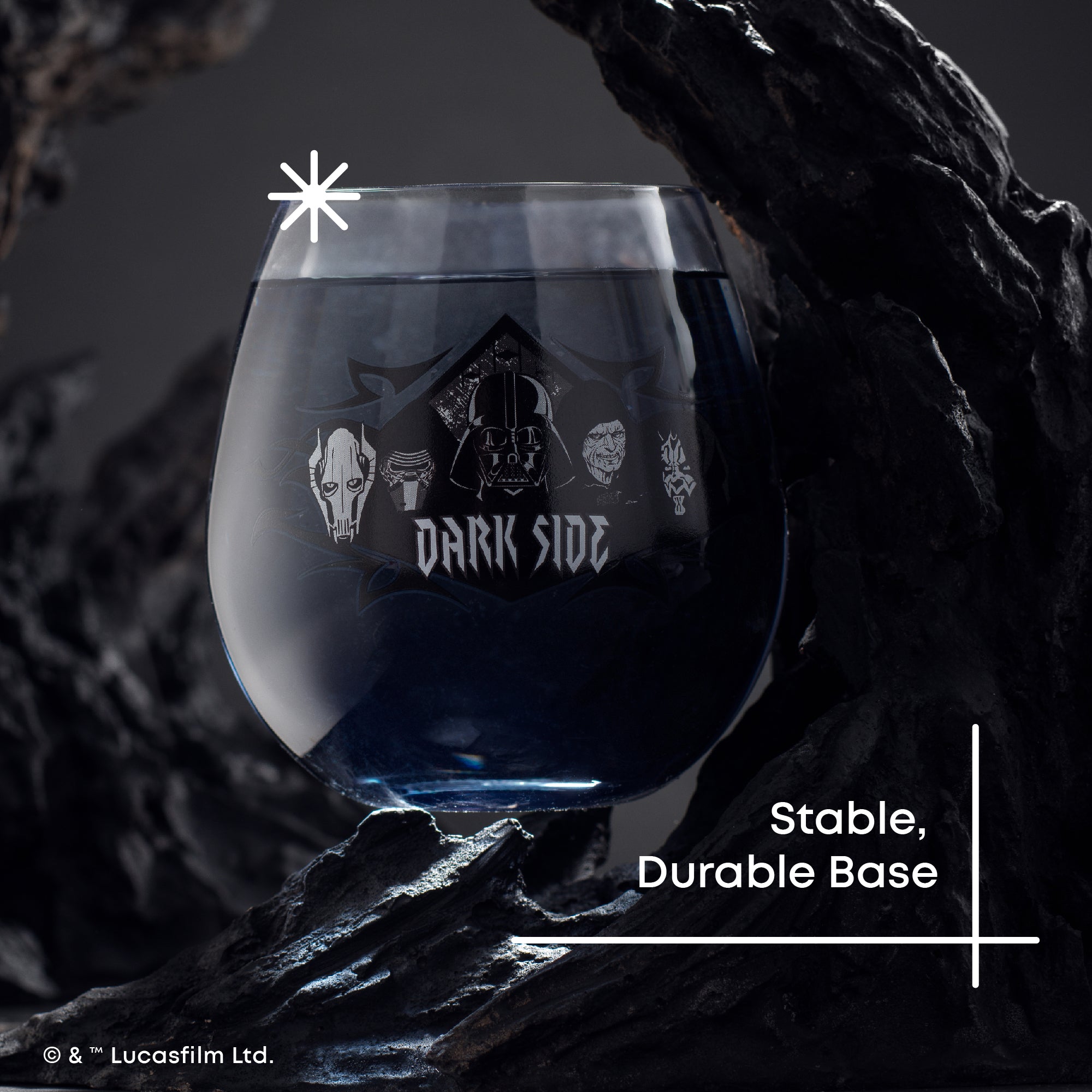joyjolt-star-wars-dark-side-stemless-drinking-glasses-set-of-4-15oz image 3