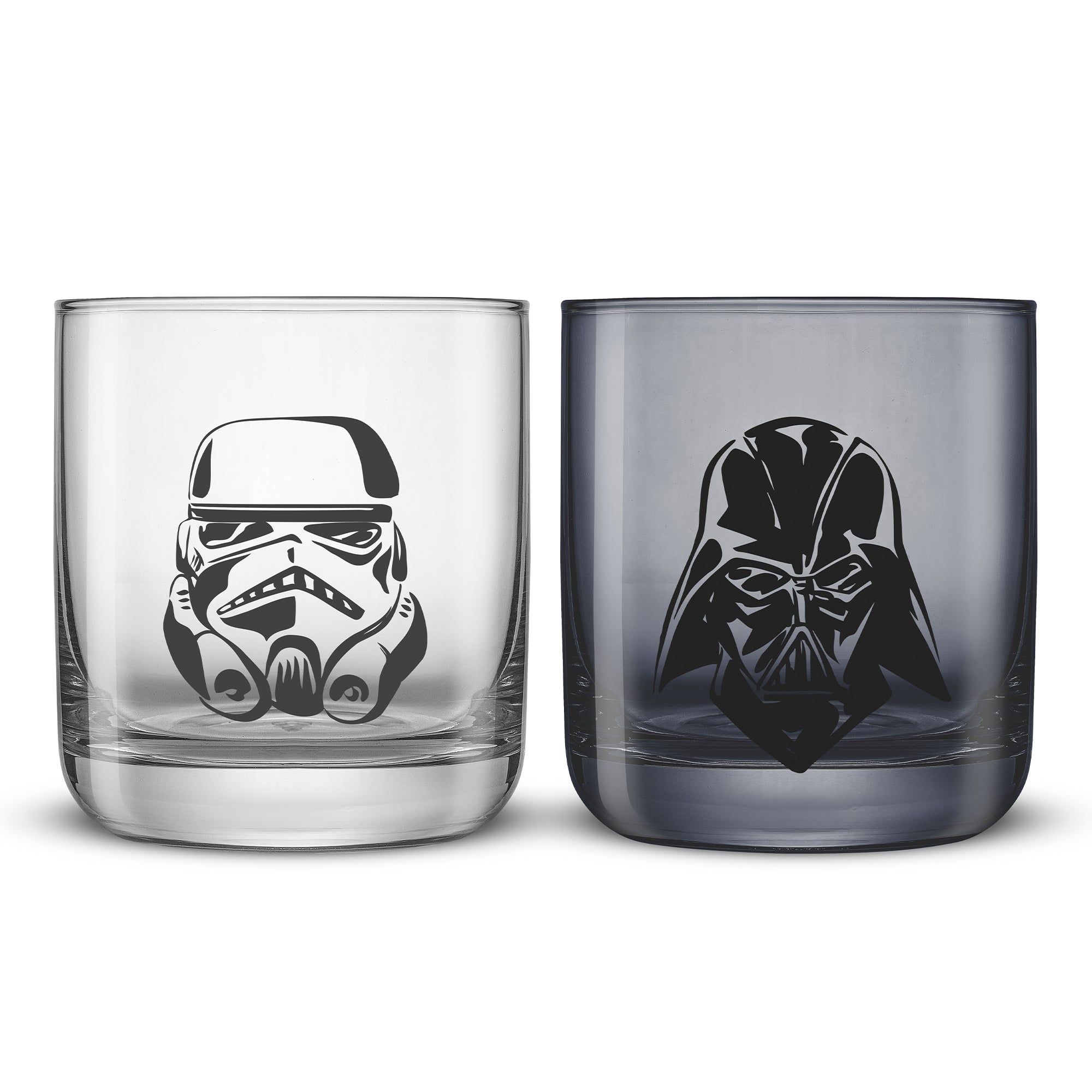 joyjolt-star-wars-dark-side-monochrome-short-drinking-glasses-set-of-2 image 1