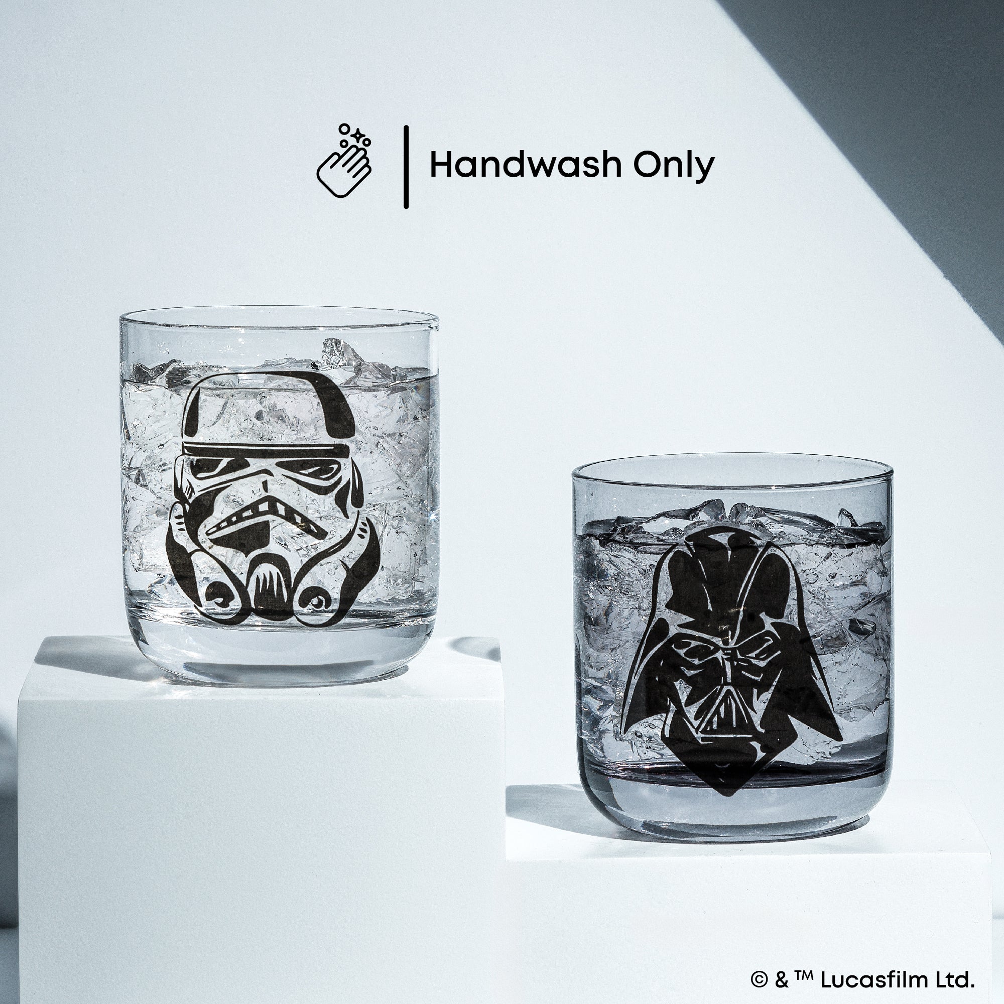 joyjolt-star-wars-dark-side-monochrome-short-drinking-glasses-set-of-2 image 4