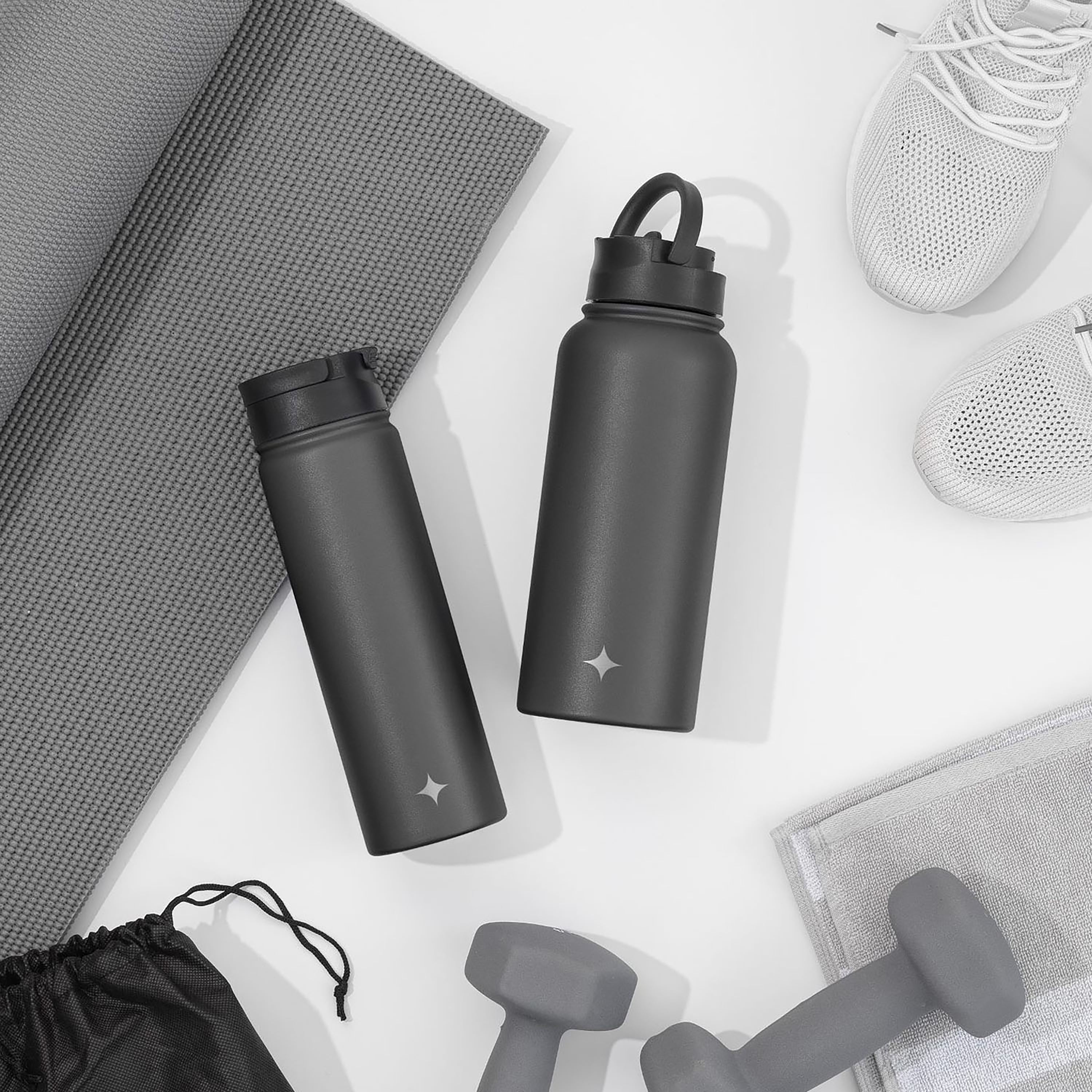 joyjolt-stainless-steel-water-bottle-32-oz-double-wall-vacuum-insulated-flip-lid image 2