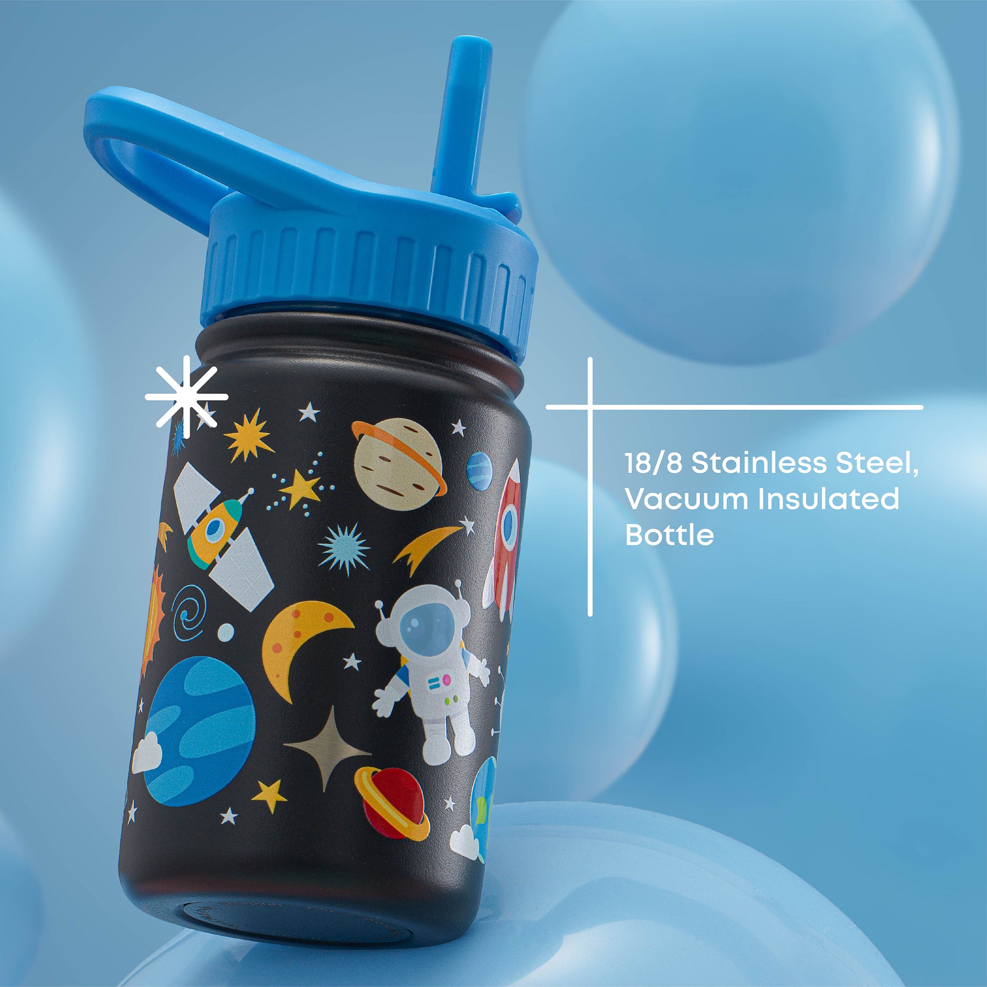 joyjolt-stainless-steel-kids-water-bottle-12-oz-leakproof-flip-straw image 3