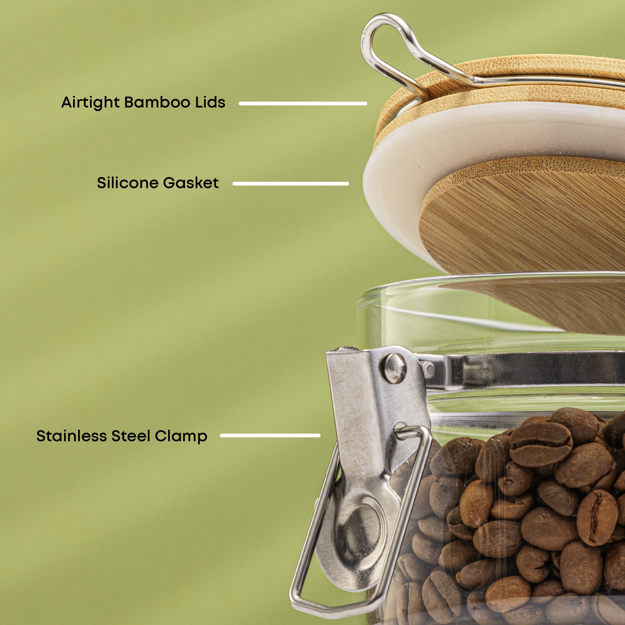 joyjolt-3-piece-airtight-glass-storage-jar-set-with-bamboo-clamp-lids image 3