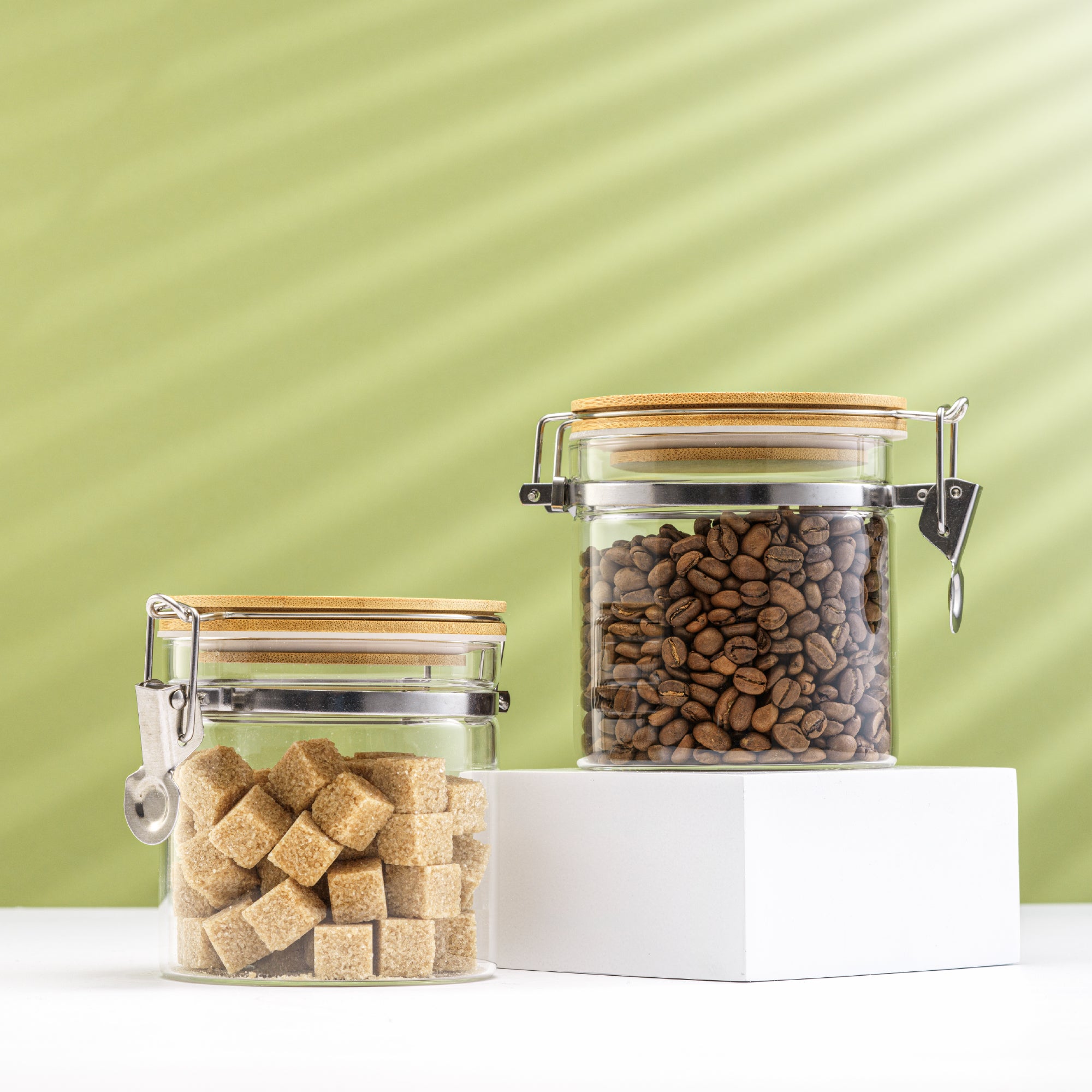 joyjolt-3-piece-airtight-glass-storage-jar-set-with-bamboo-clamp-lids image 8