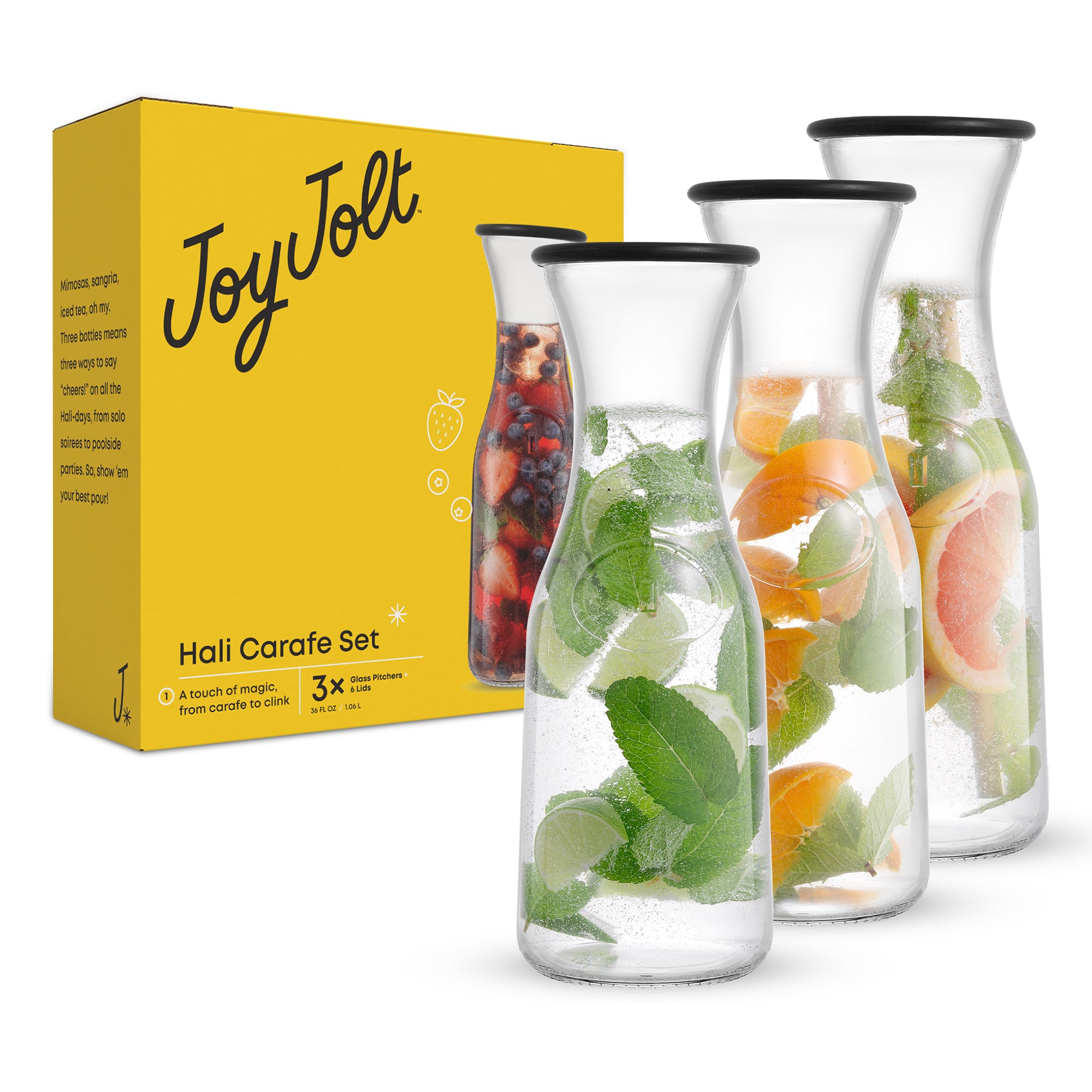 joyjolt-hali-set-of-3-glass-carafes-with-lids-36-oz-each image 8