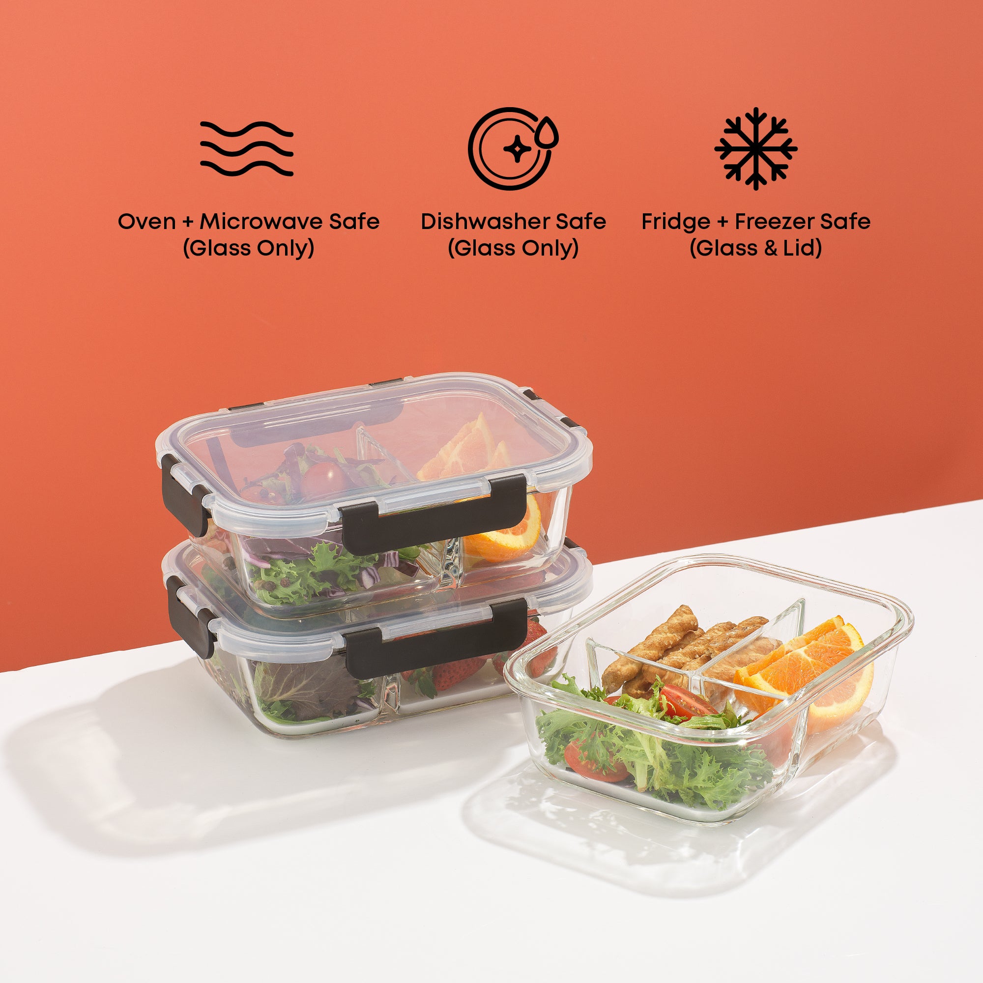 joyjolt-3-compartment-meal-prep-glass-food-storage-container-set image 4