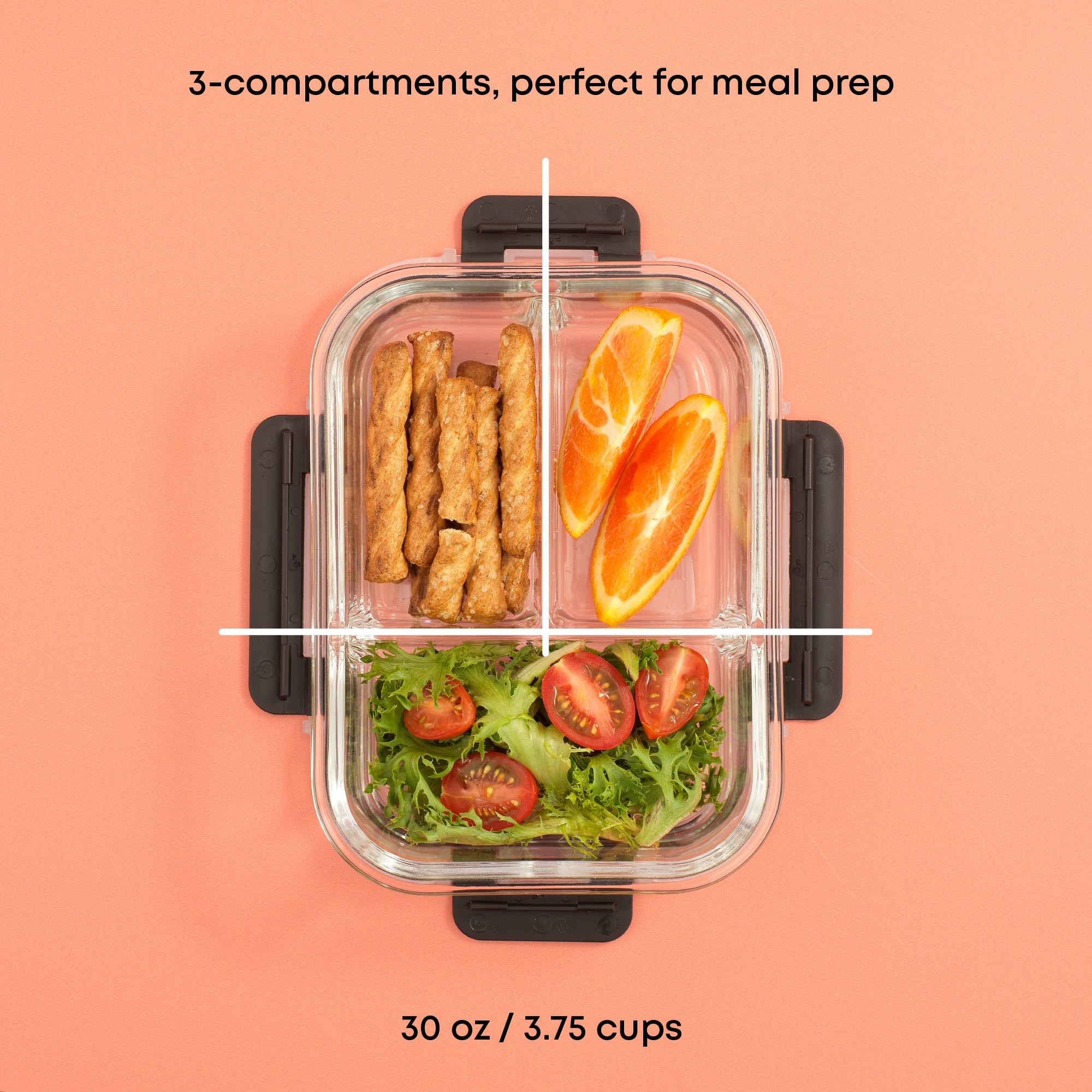 joyjolt-3-compartment-meal-prep-glass-food-storage-container-set image 3