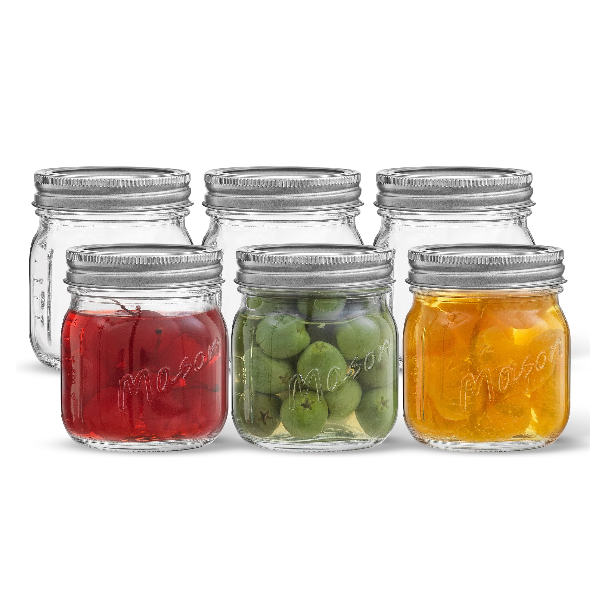 joyjolt-mason-jars-with-airtight-lids-chalk-labels-measurement-markings-set-of-6 image 1