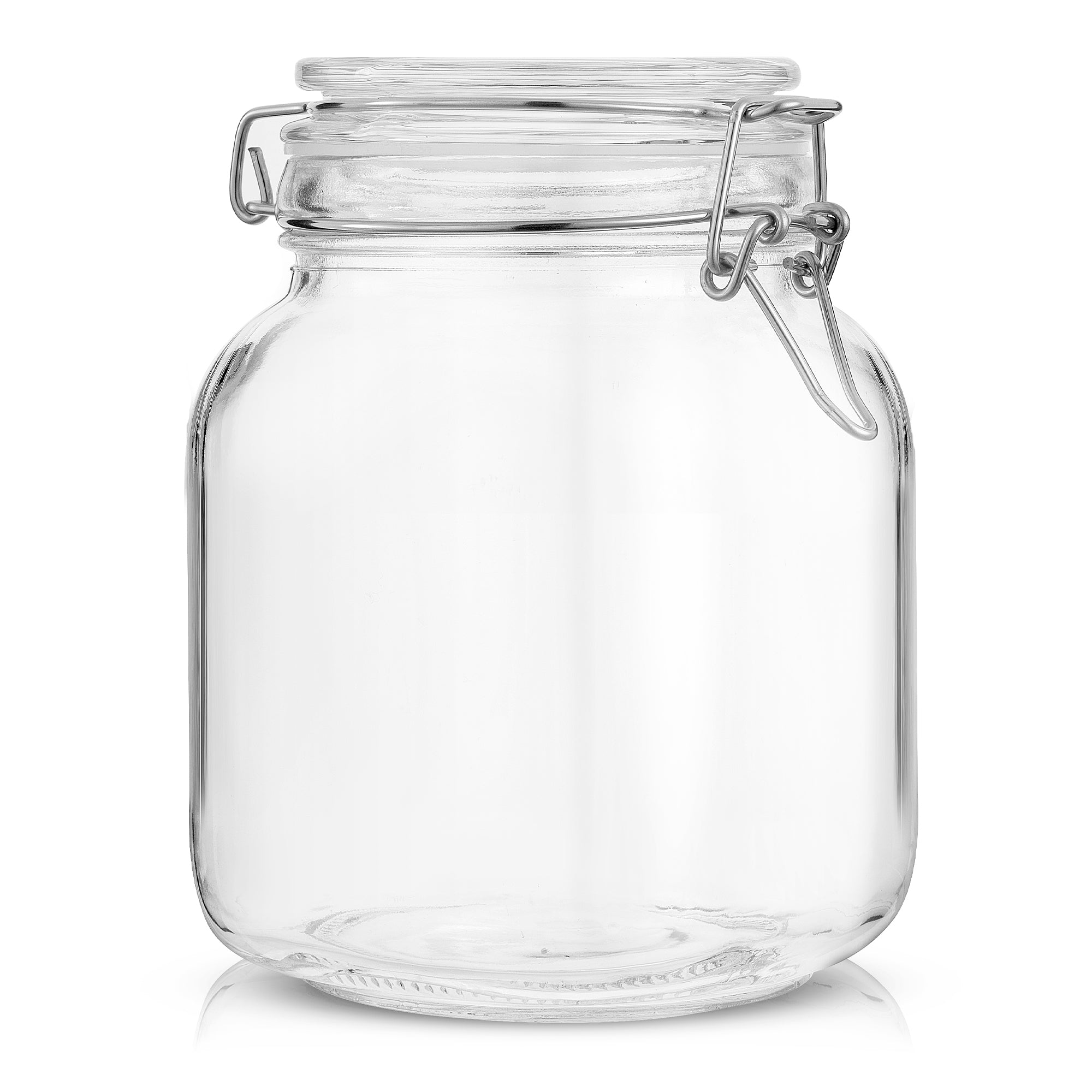 joyjolt-airtight-glass-food-storage-jars-with-silicone-seal-lids-set-of-3-64-oz- image 2
