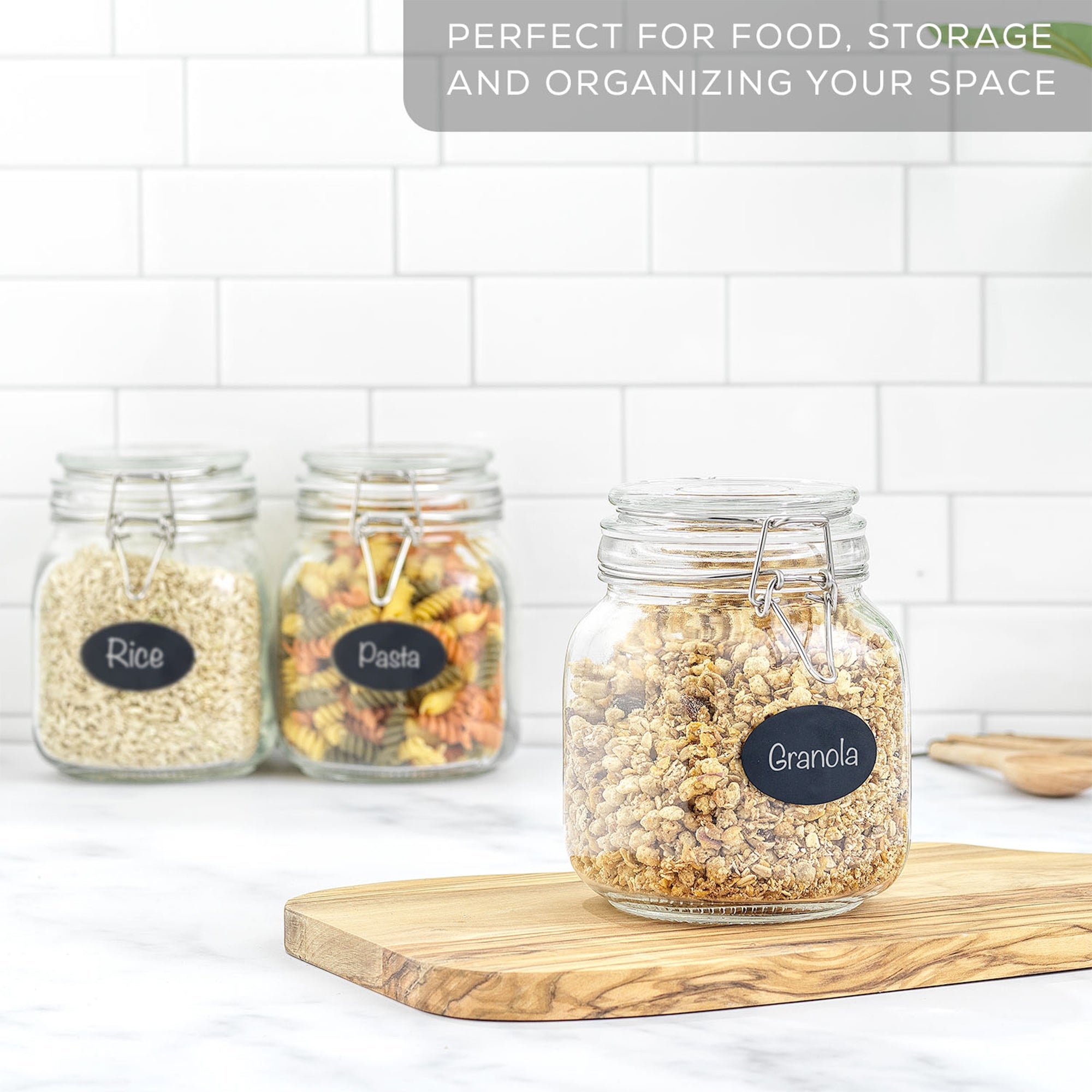 joyjolt-airtight-glass-food-storage-jars-with-silicone-seal-lids-set-of-3-64-oz- image 4