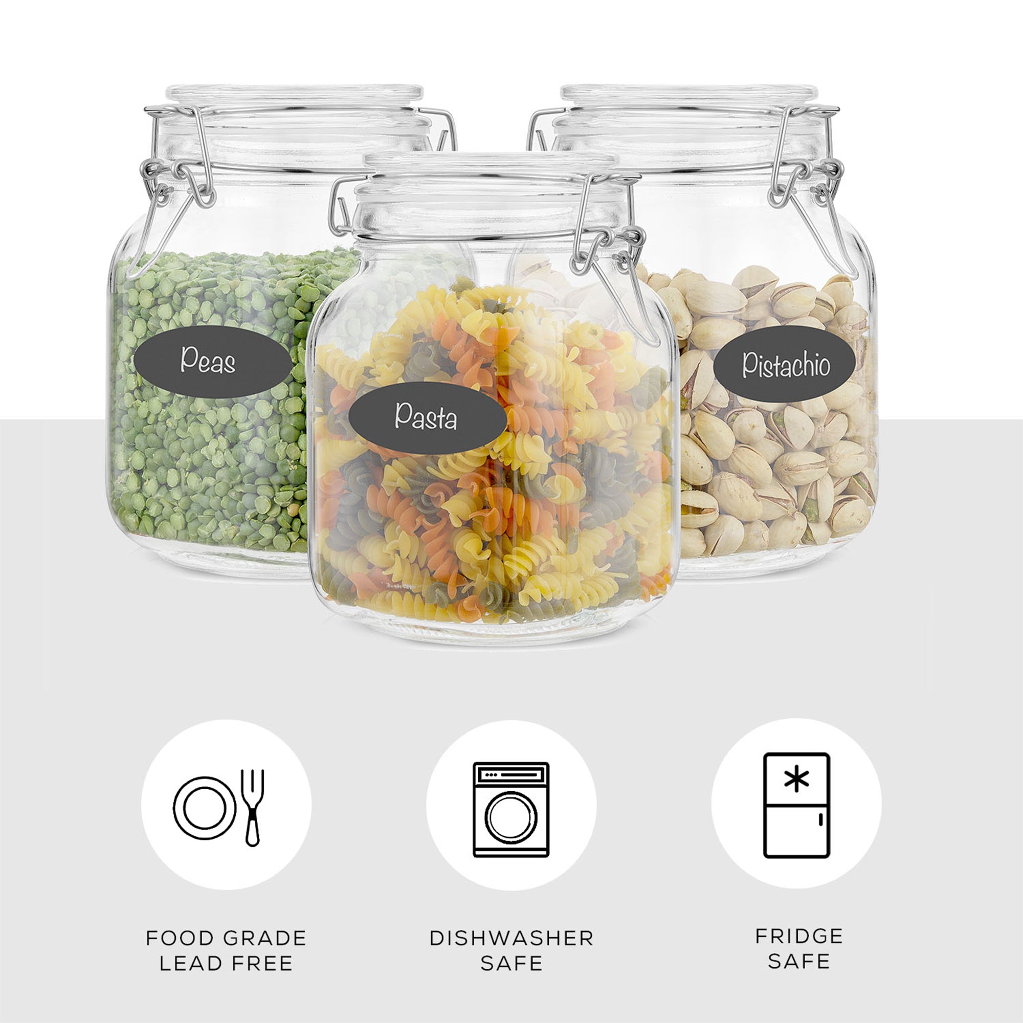 joyjolt-airtight-glass-food-storage-jars-with-silicone-seal-lids-set-of-3-64-oz- image 5