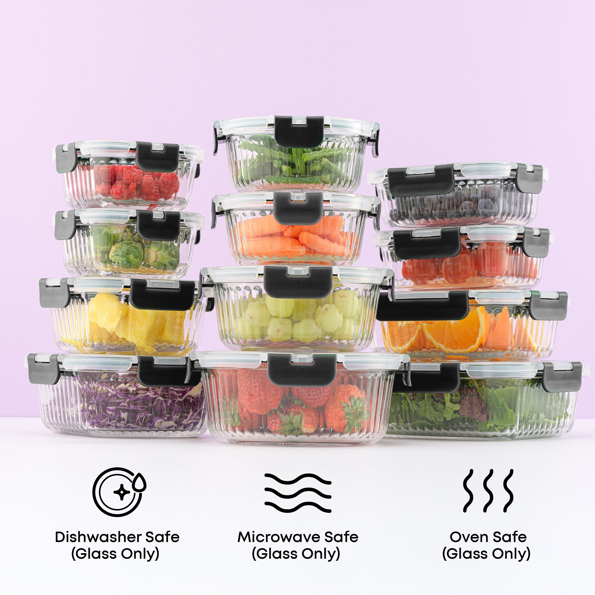 joyjolt-12-piece-fluted-glass-food-storage-container-set-with-leakproof-lids image 2