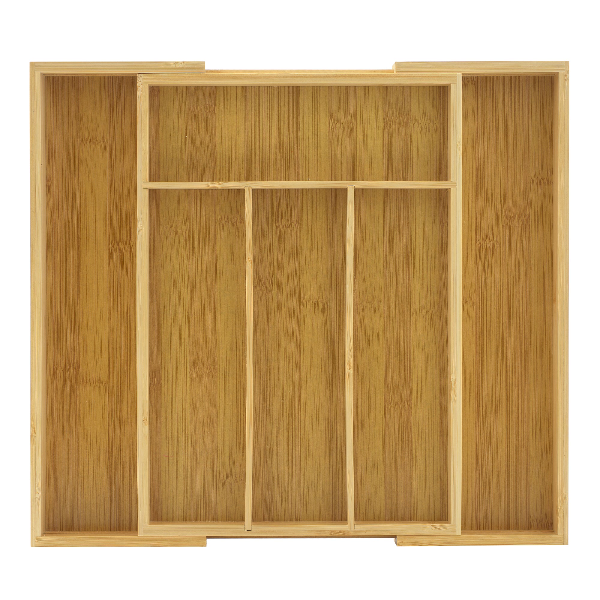 joyjolt-expandable-bamboo-drawer-organizer-4-to-6-slots image 1