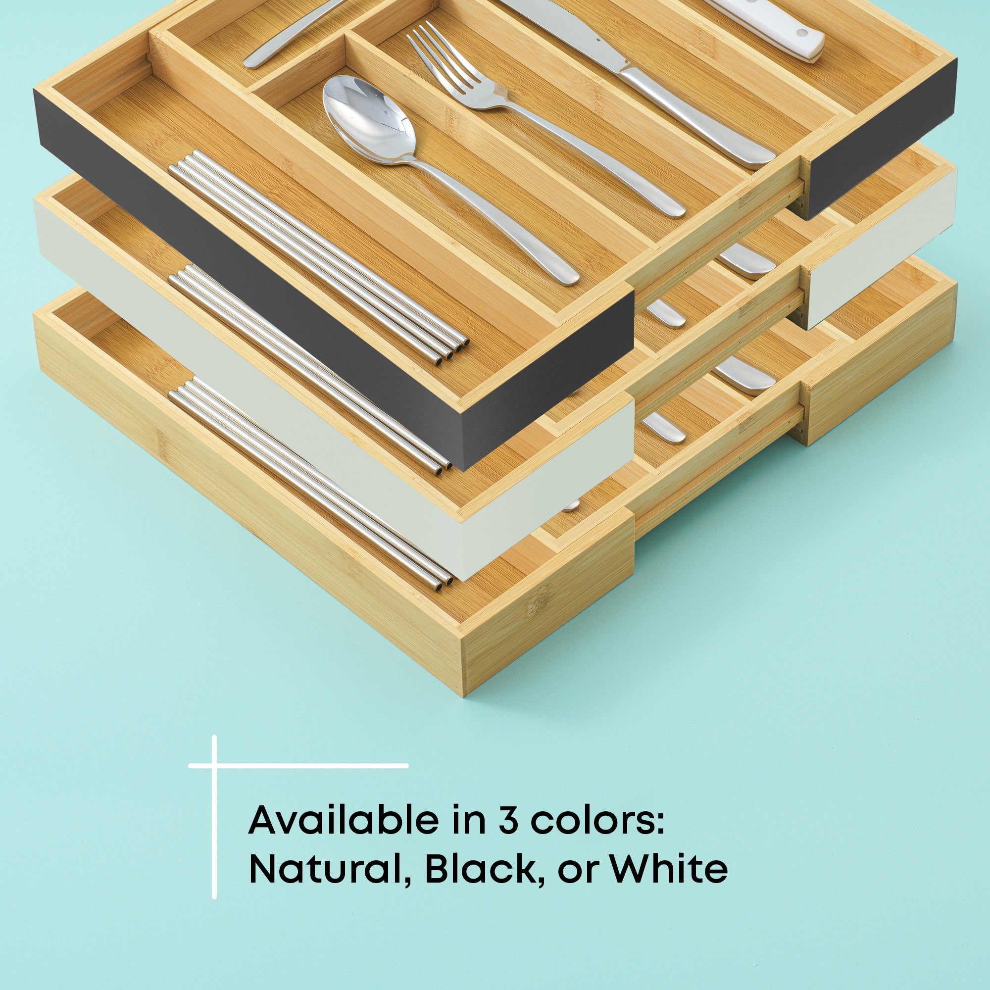 joyjolt-expandable-bamboo-drawer-organizer-4-to-6-slots image 3