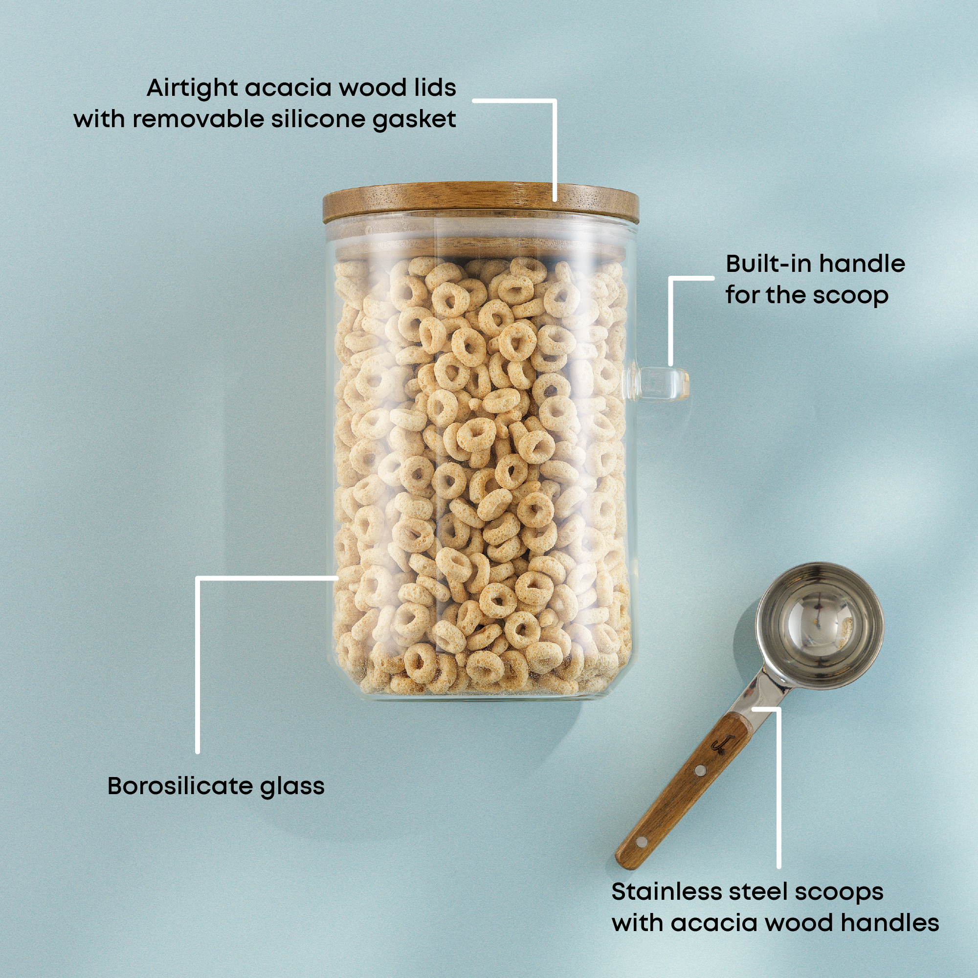 joyjolt-holden-stackable-glass-canister-set-with-acacia-wood-lids-and-scoops-set image 3
